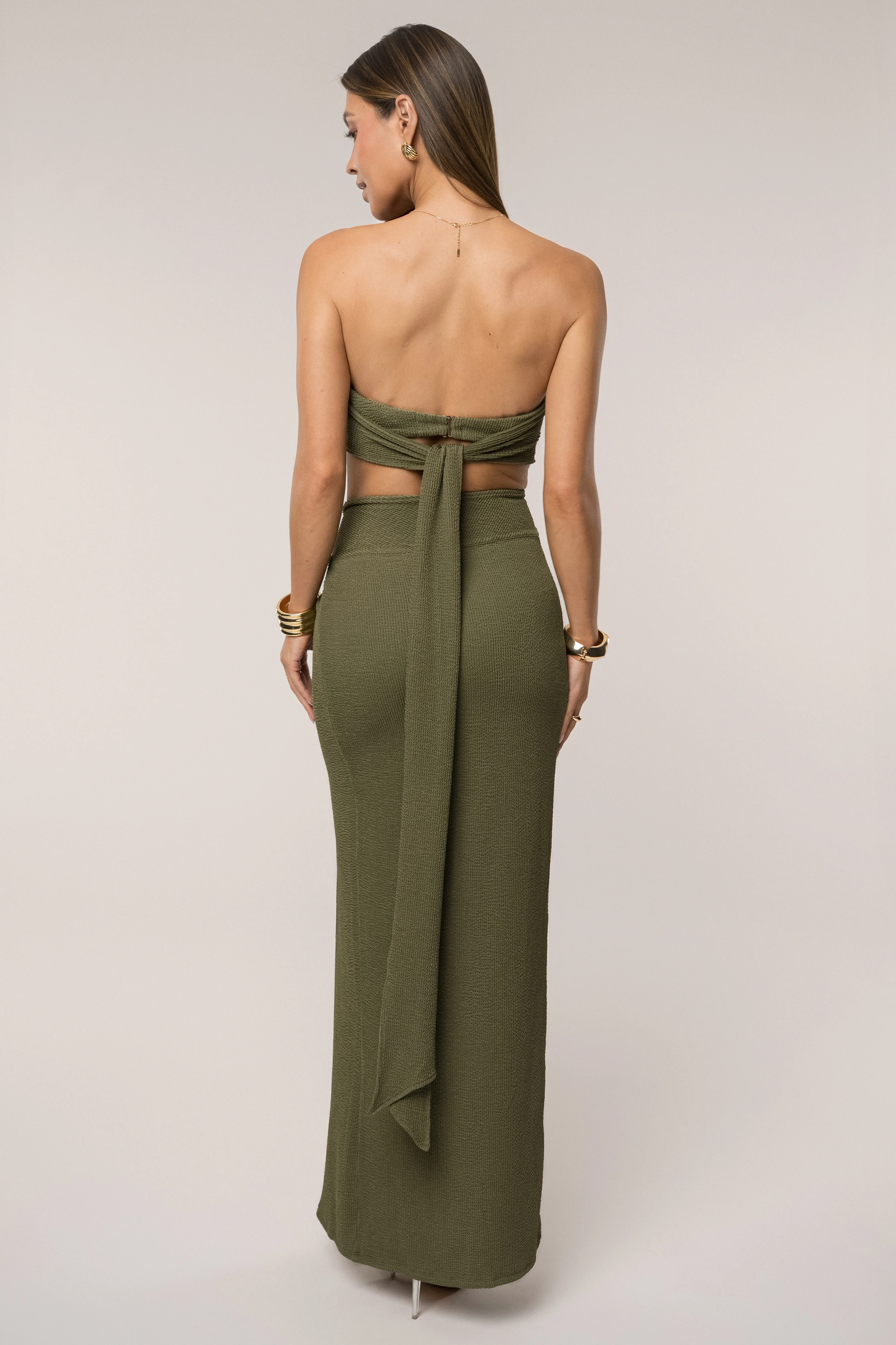 Olive Deidra Draped Skirt Set - Image 11