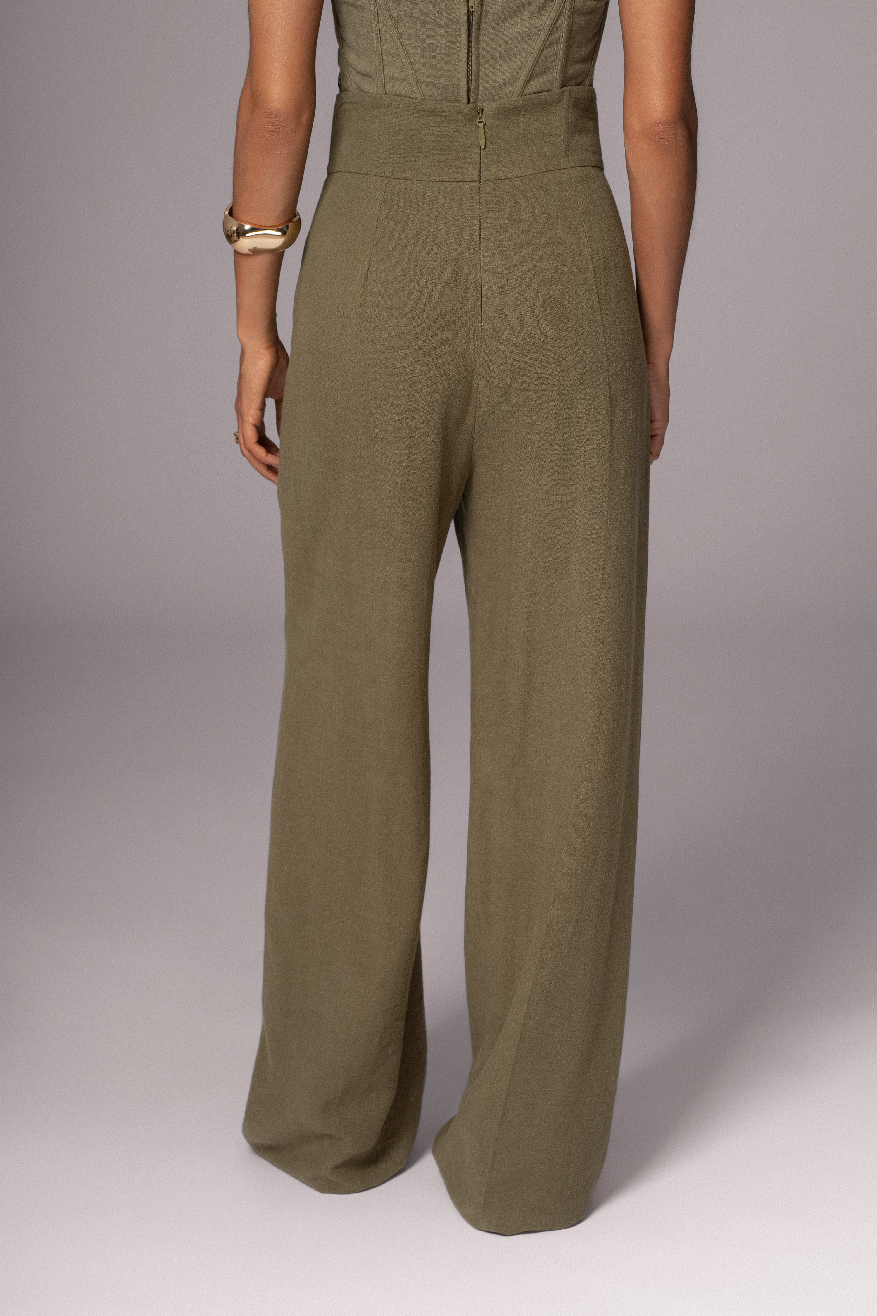 Olive Explorer Linen Pants - Image 8