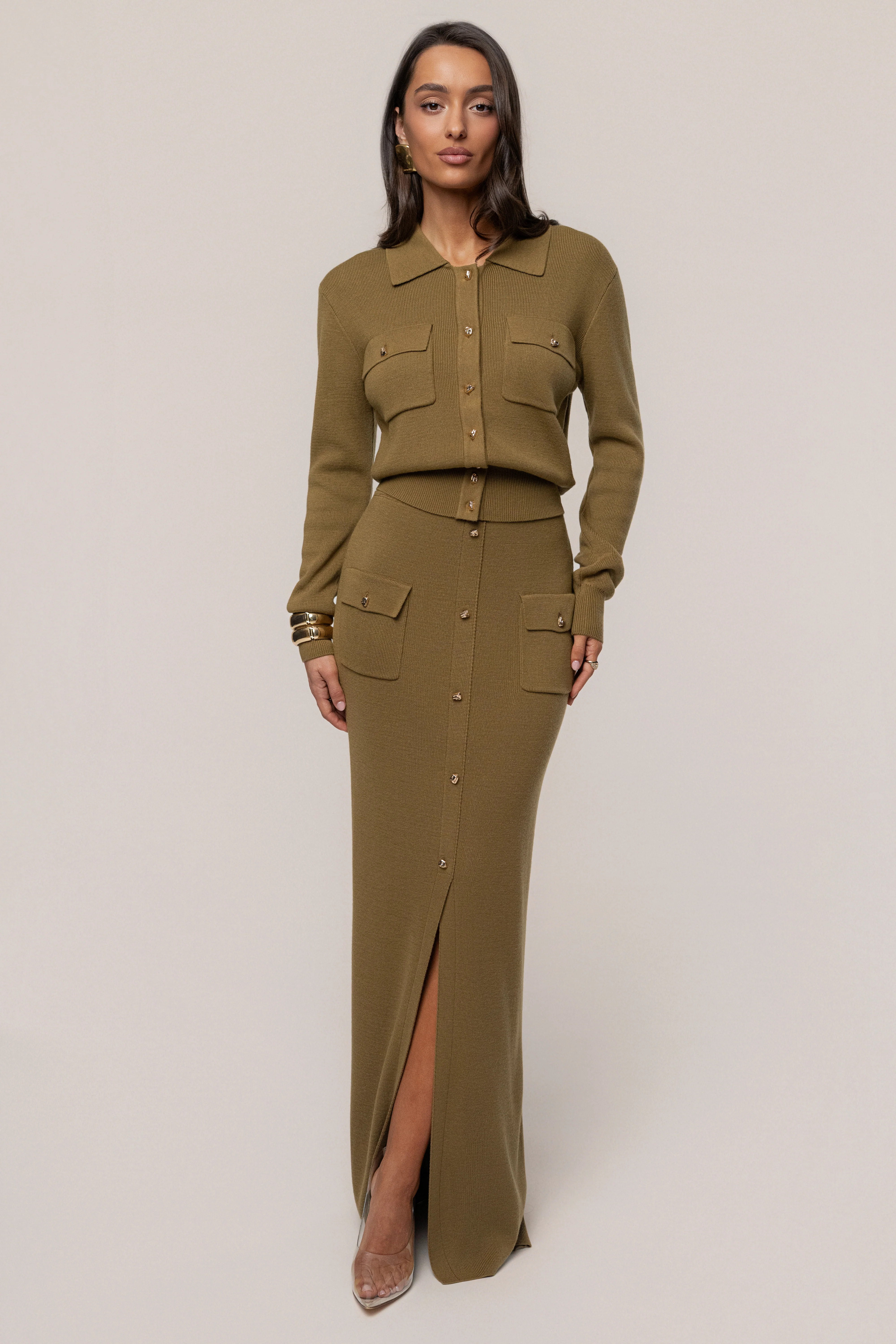 Olive Fall Bliss Knit Top - Image 2