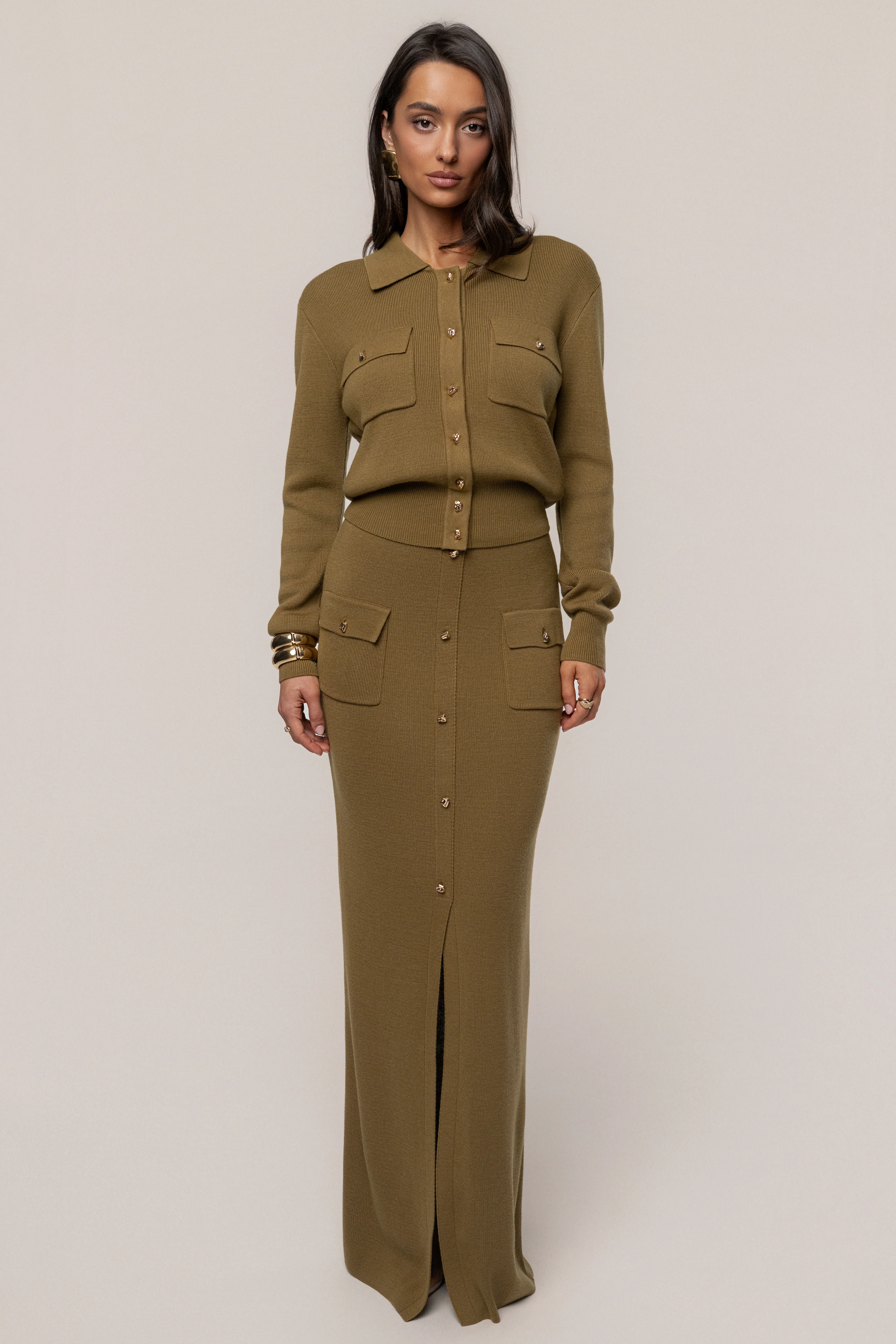 Olive Fall Bliss Knit Top - Image 4