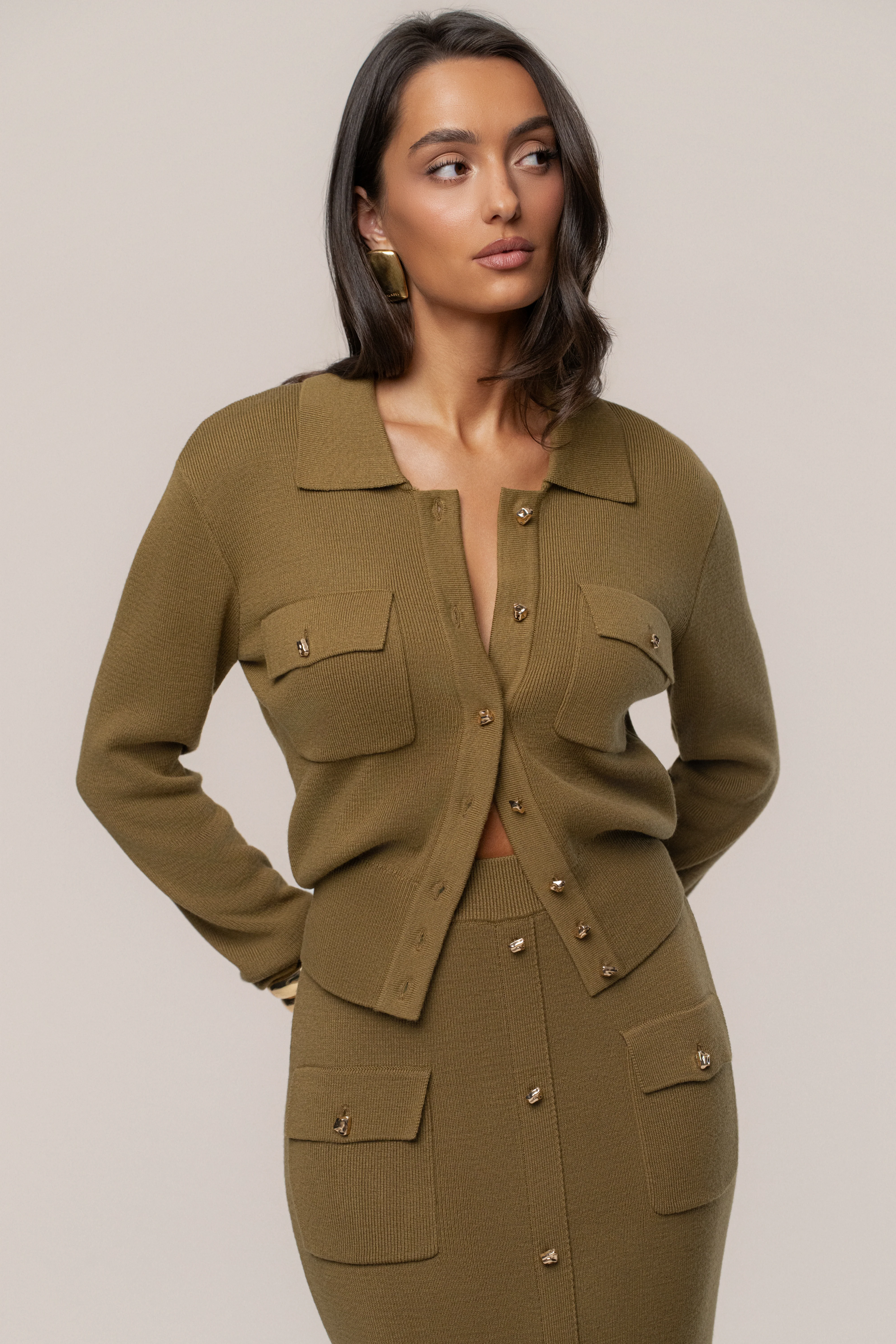 Olive Fall Bliss Knit Top - Image 5