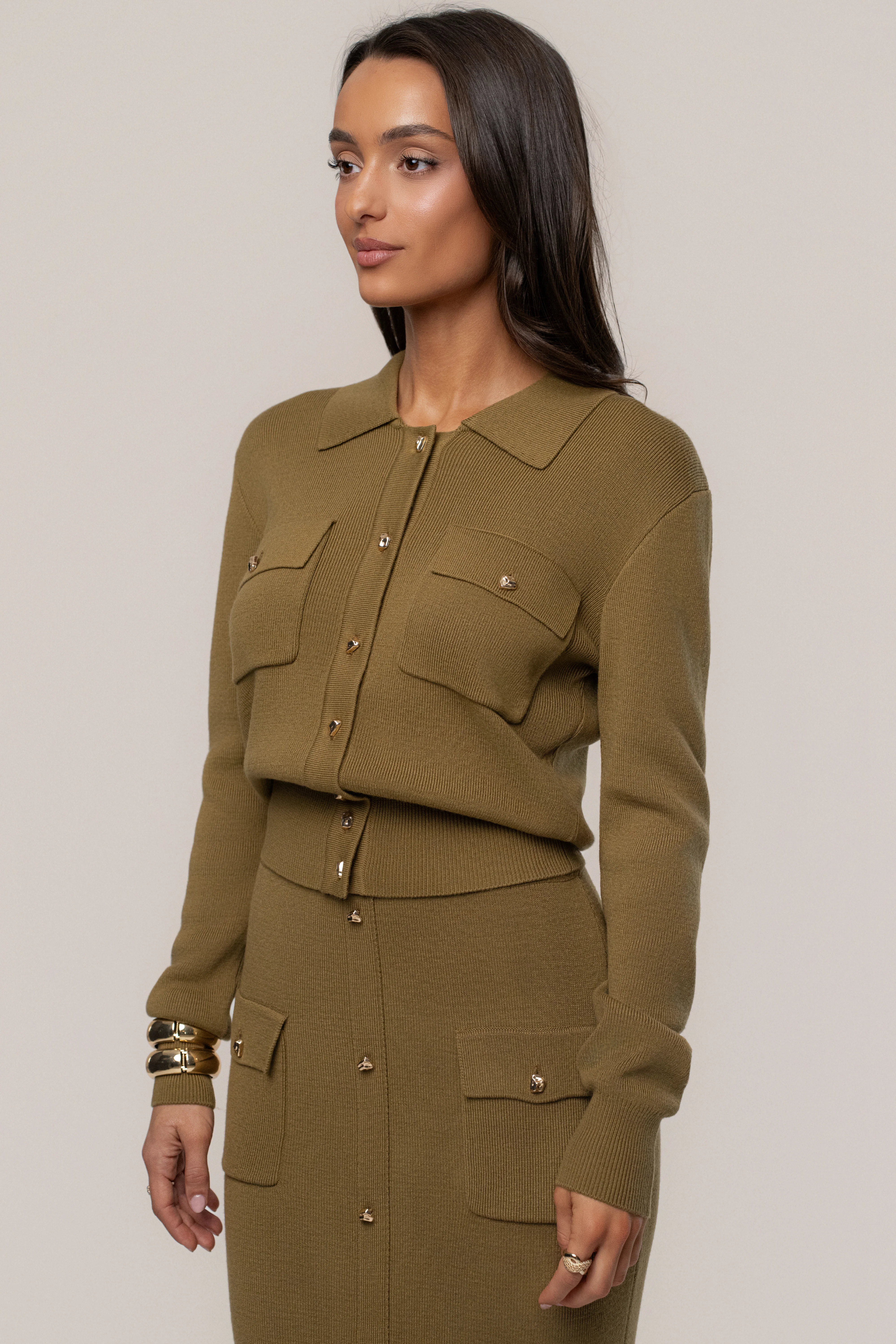 Olive Fall Bliss Knit Top - Image 8