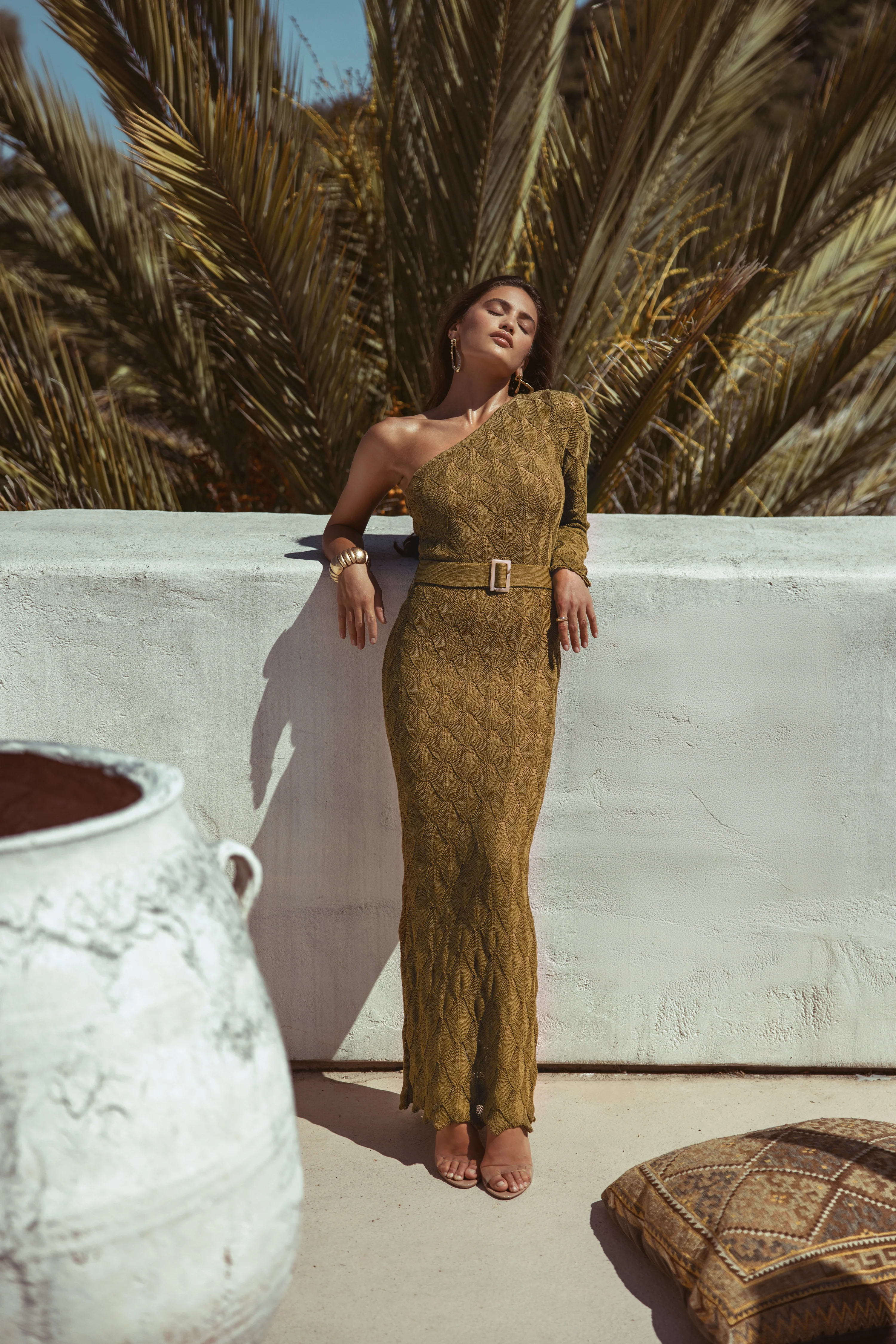 Olive La Costa One Shoulder Dress - Image 3
