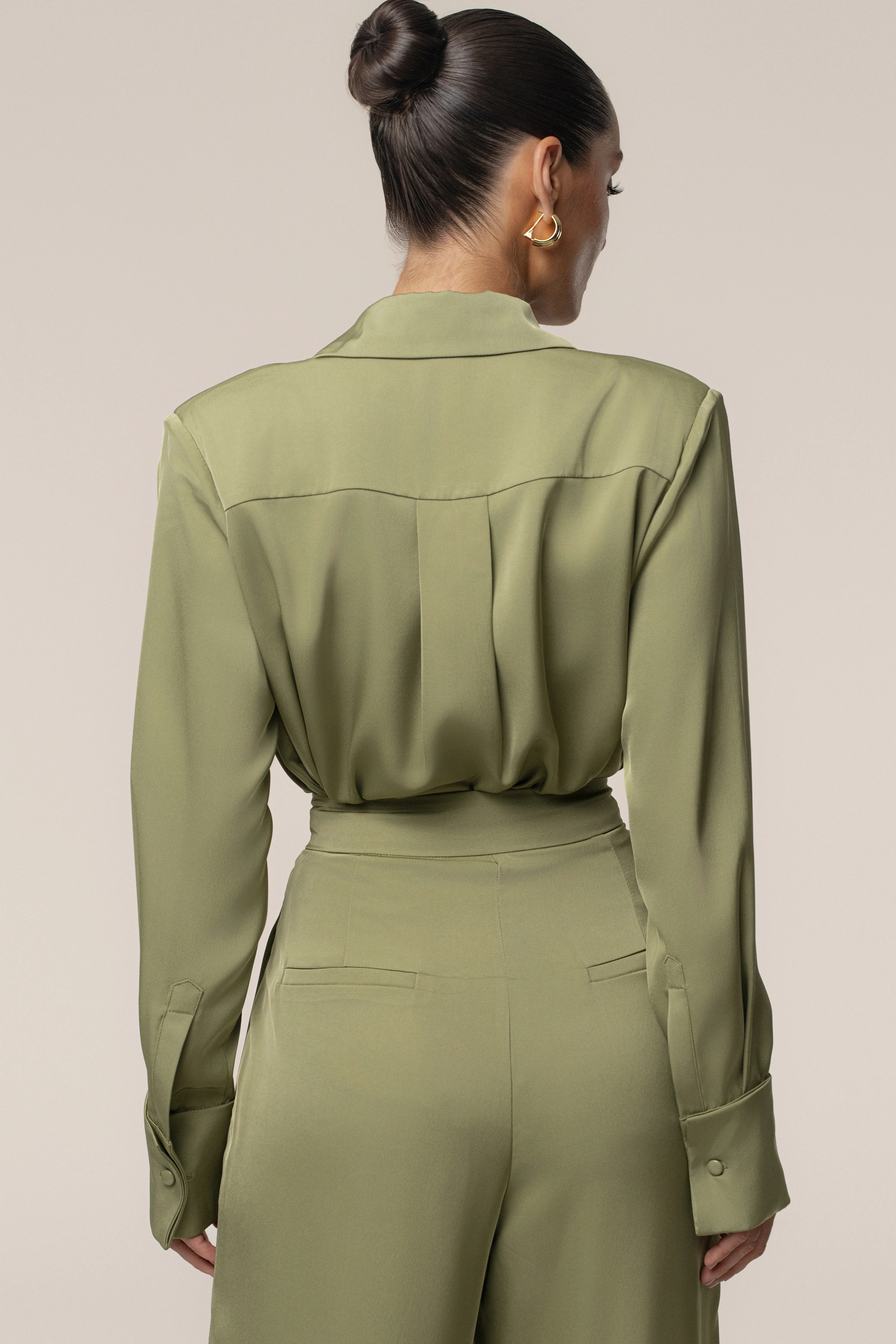 Olive Misty Button Up - Image 10