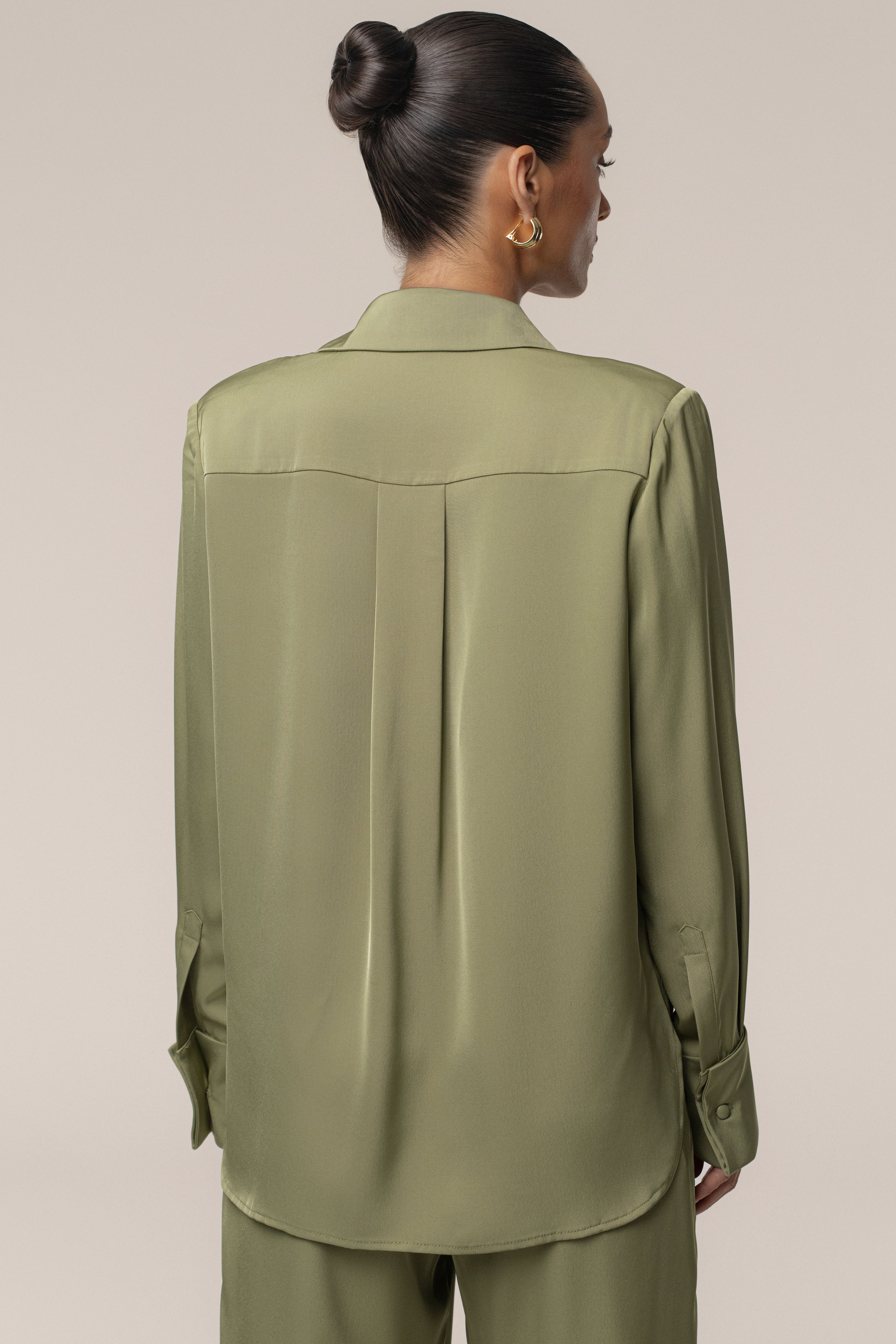 Olive Misty Button Up - Image 11