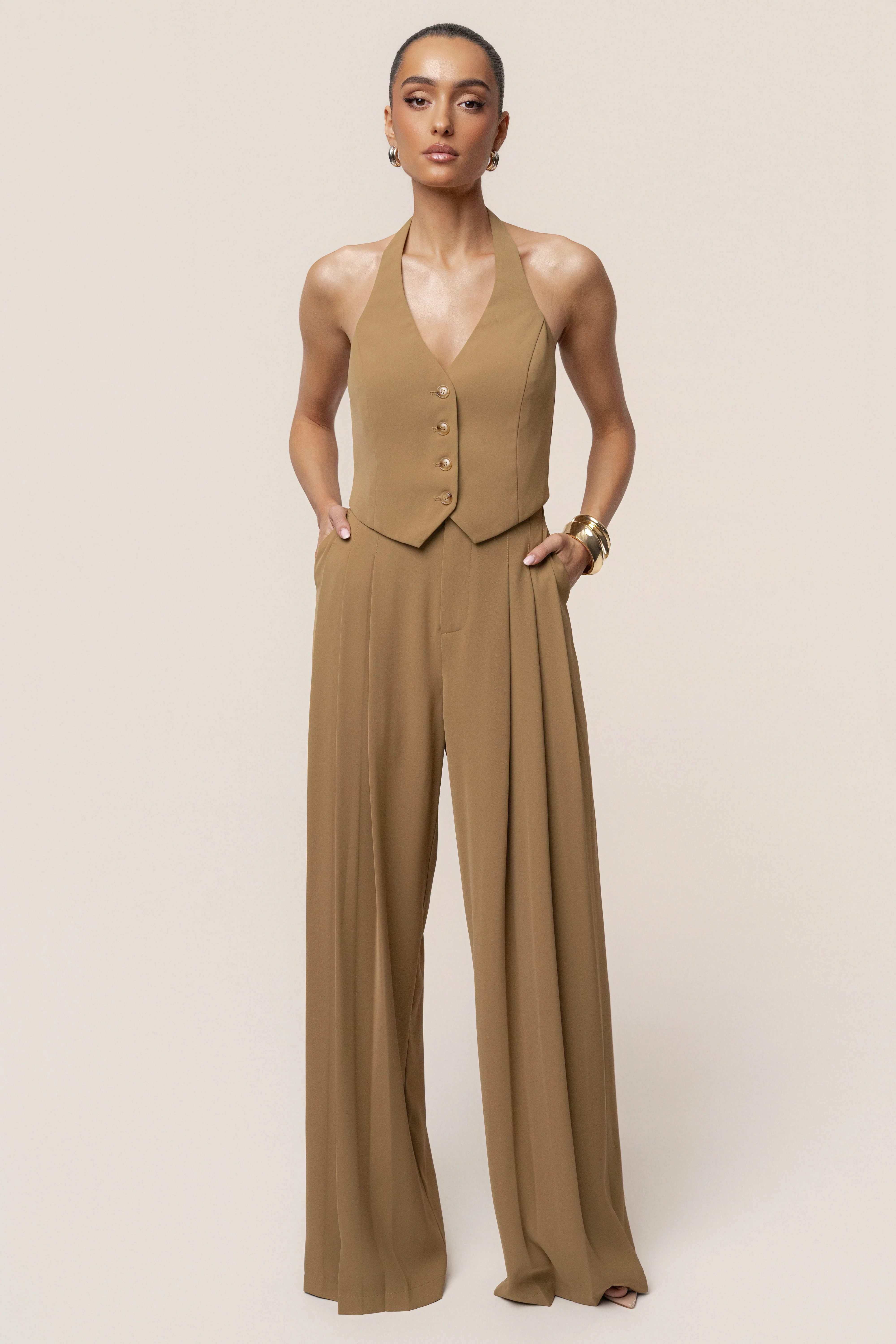 Olive Signature Elegance Trousers - Image 11