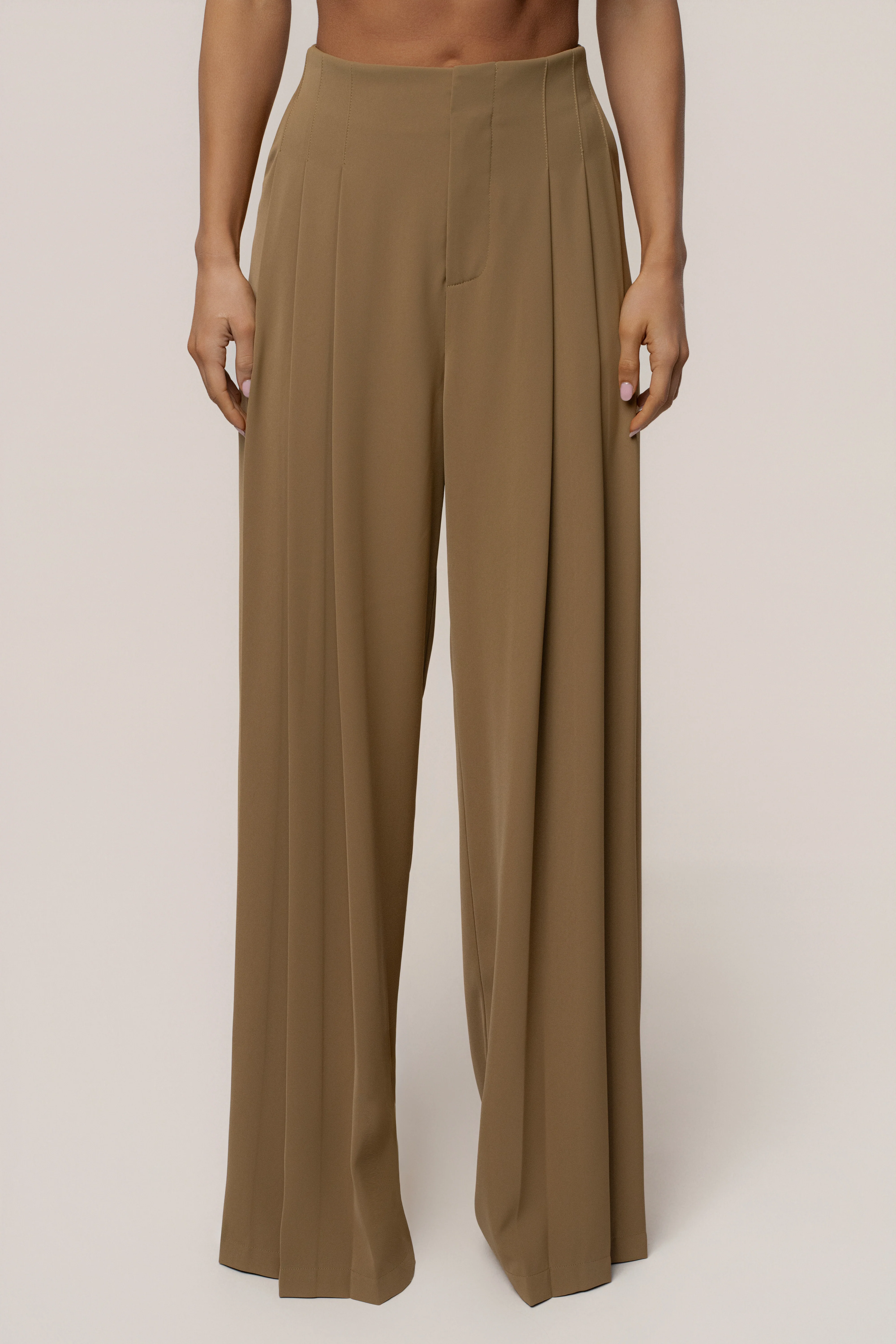 Olive Signature Elegance Trousers - Image 2