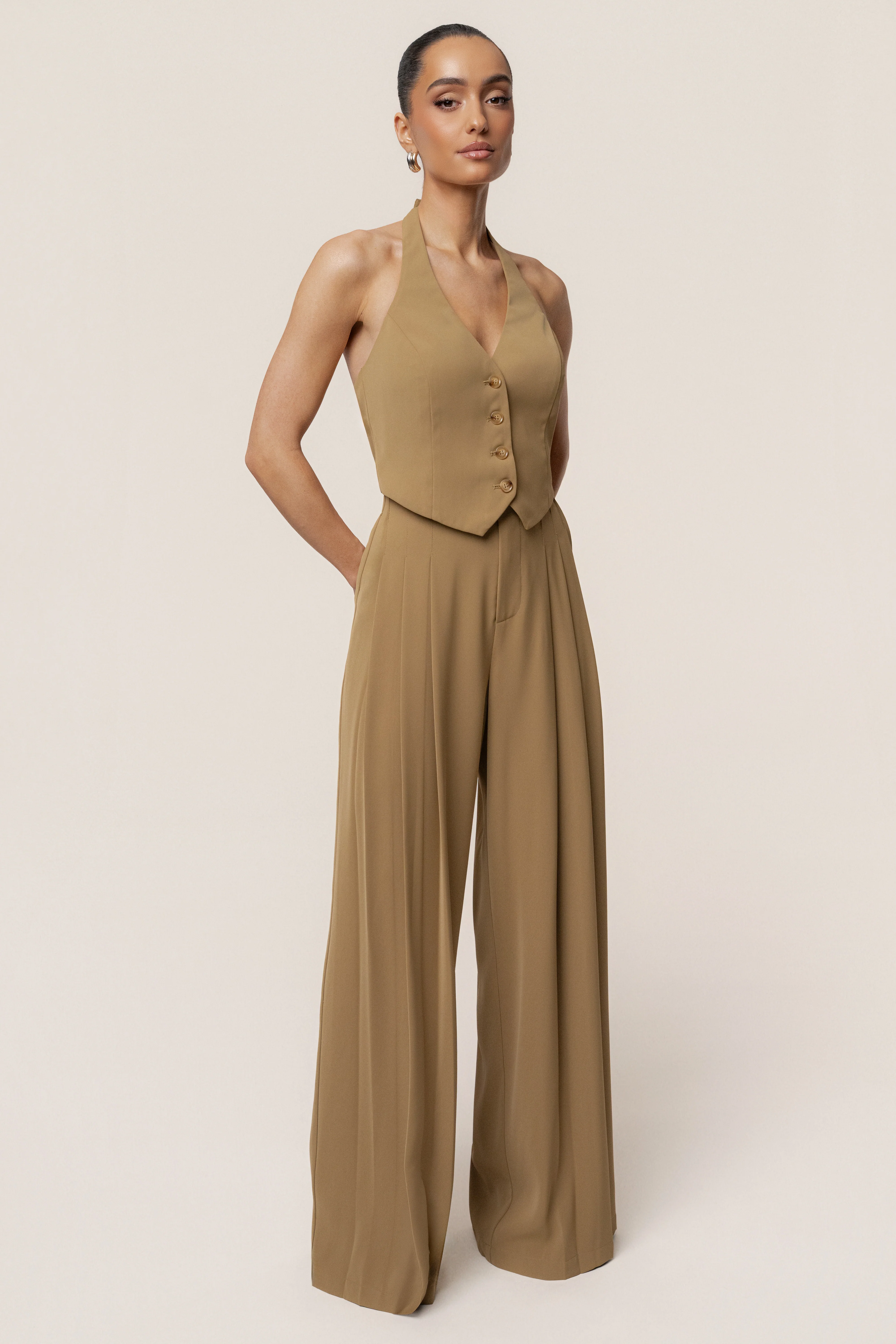 Olive Signature Elegance Trousers - Image 9
