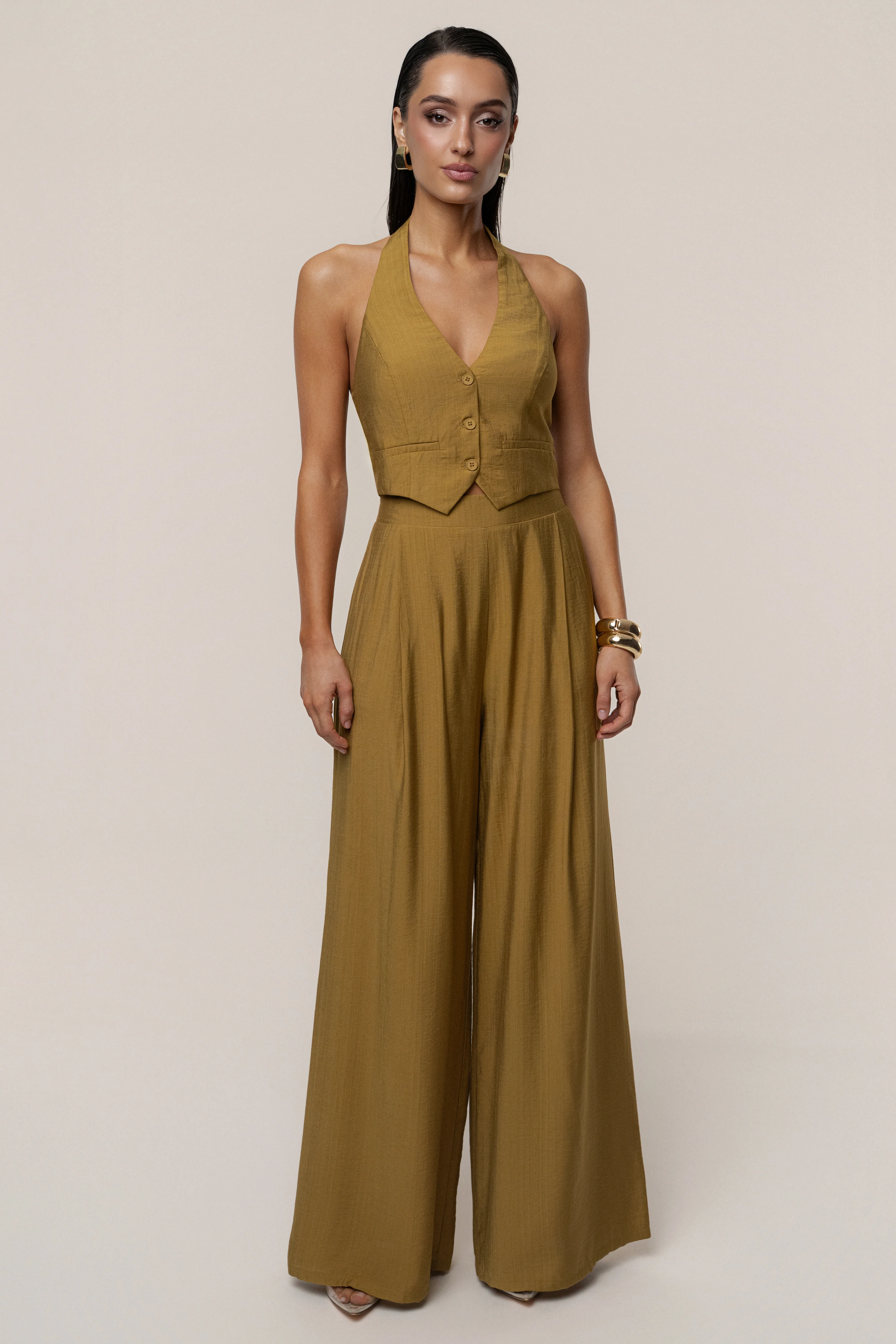 Olive Tropical Daze Pant Set - Image 4