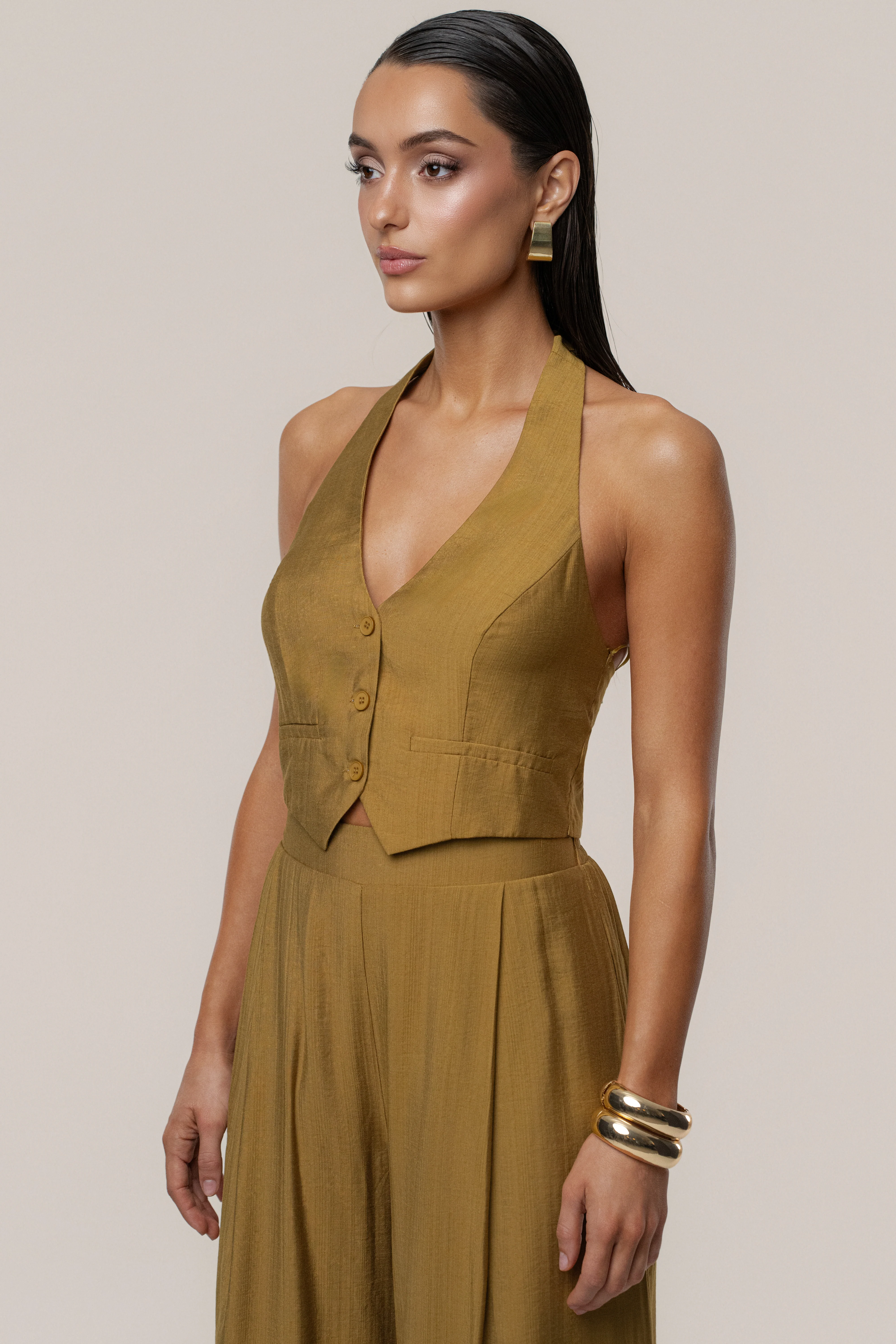 Olive Tropical Daze Pant Set - Image 9