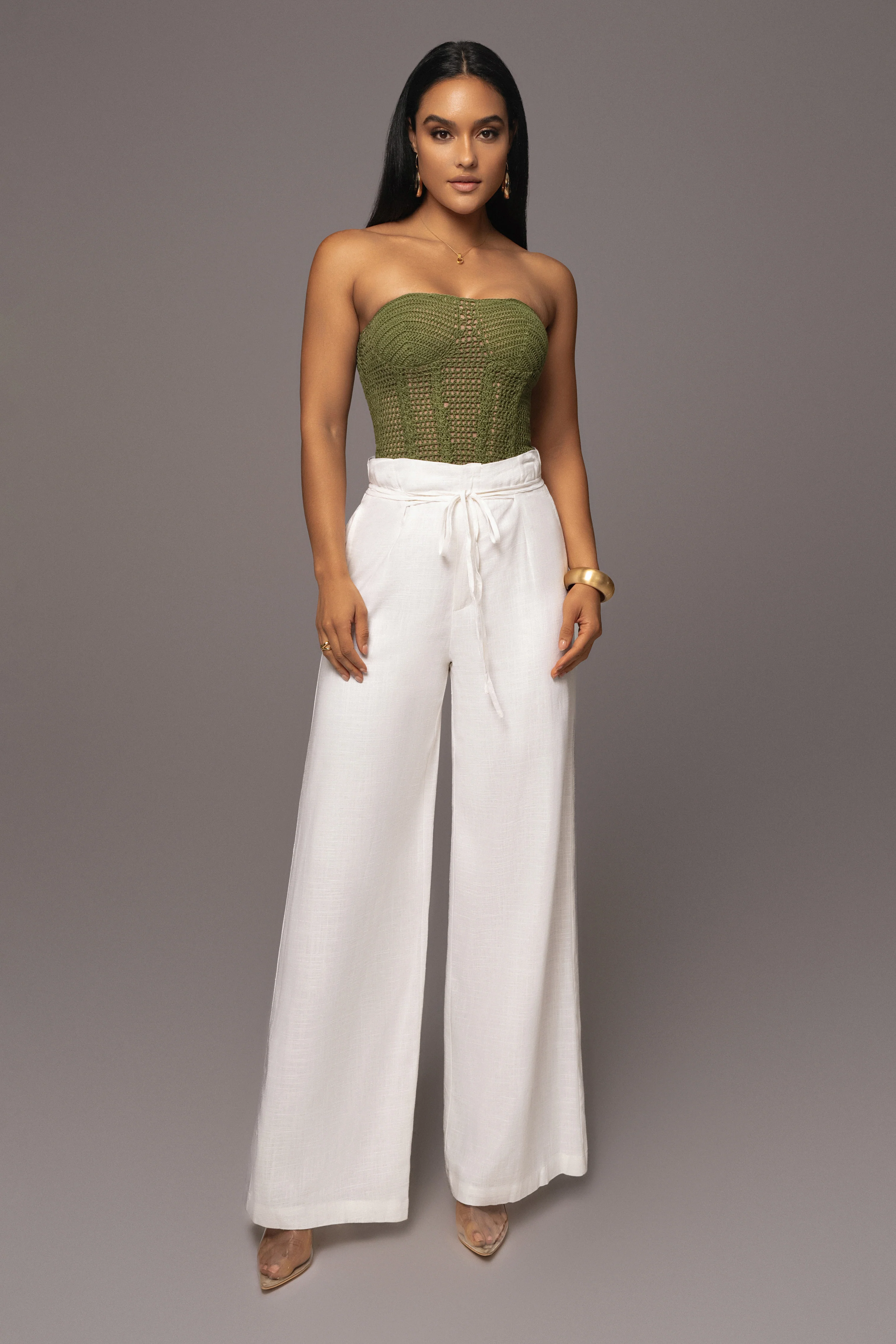 Olive Want It All Crochet Bustier - Image 2
