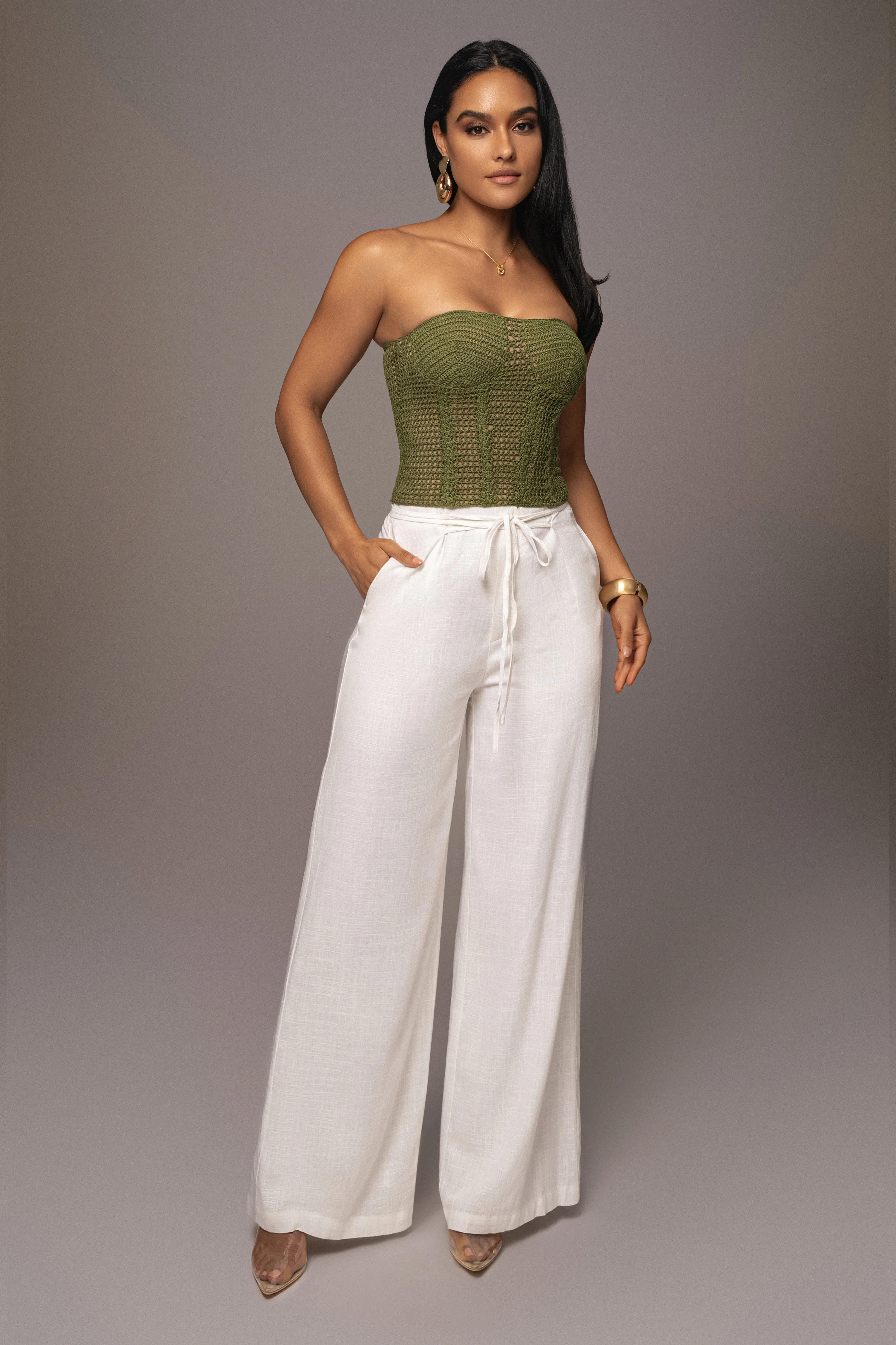 Olive Want It All Crochet Bustier - Image 4