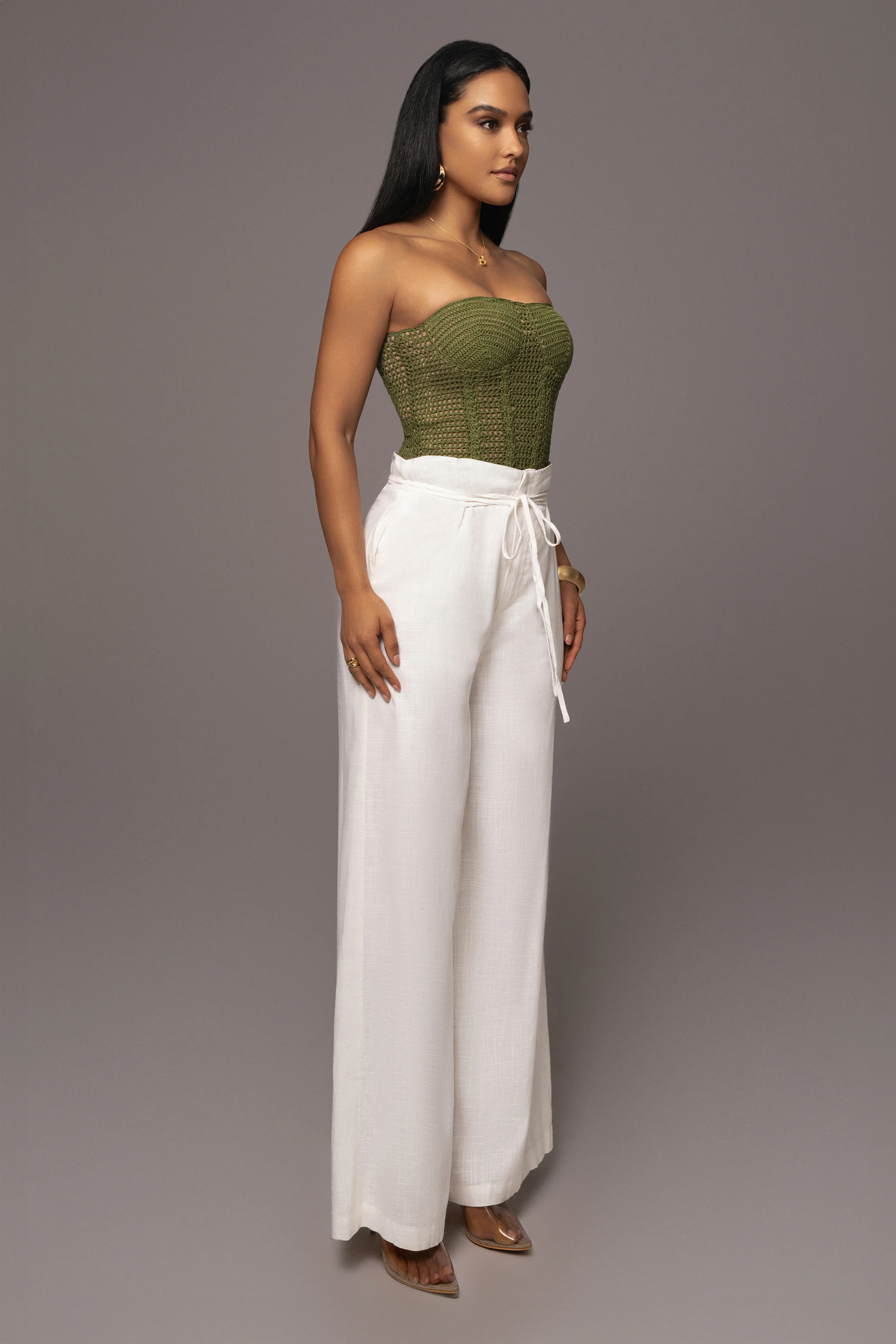 Olive Want It All Crochet Bustier - Image 5