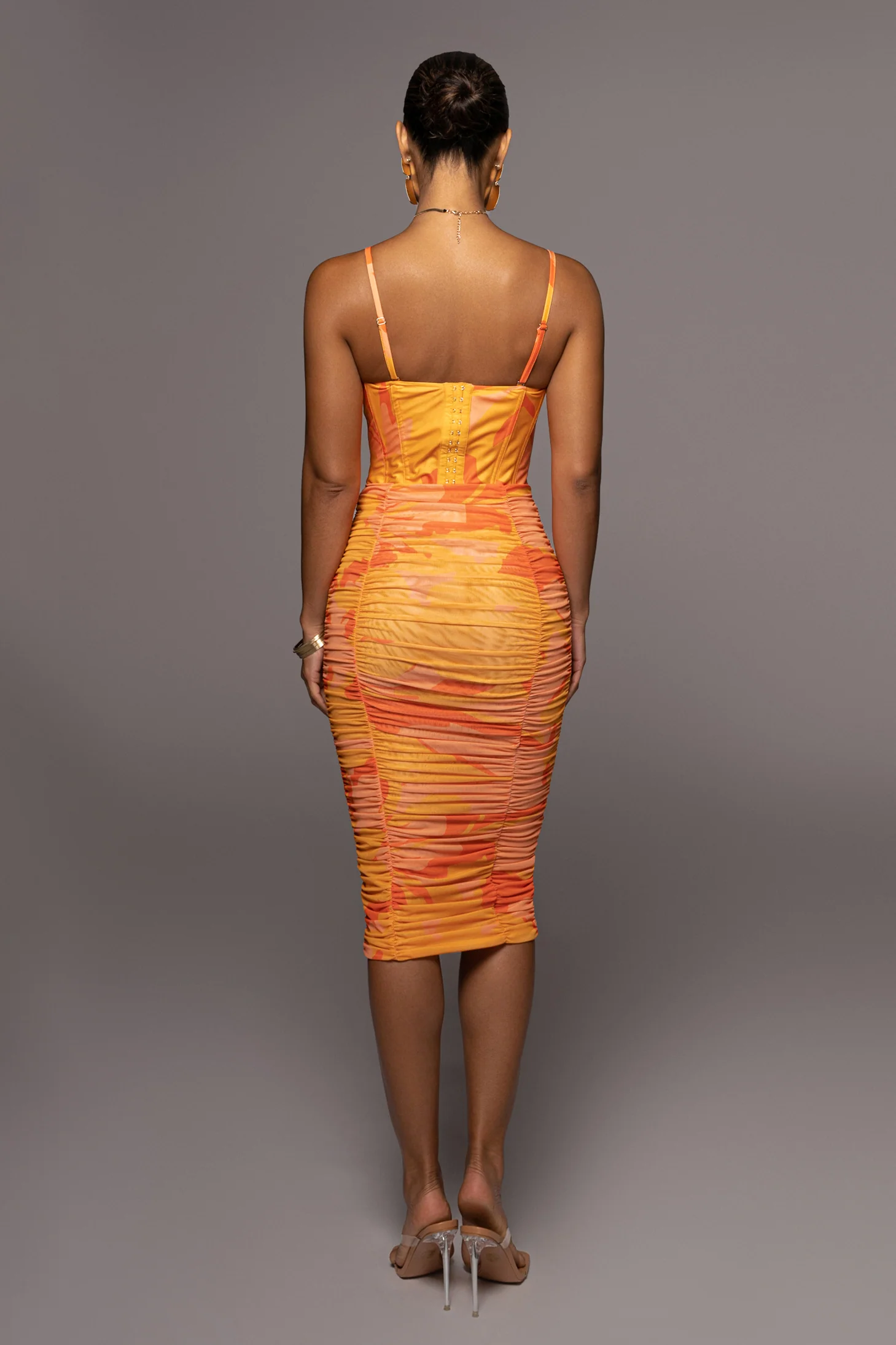 Orange Costa Rica Floral Skirt - Image 7