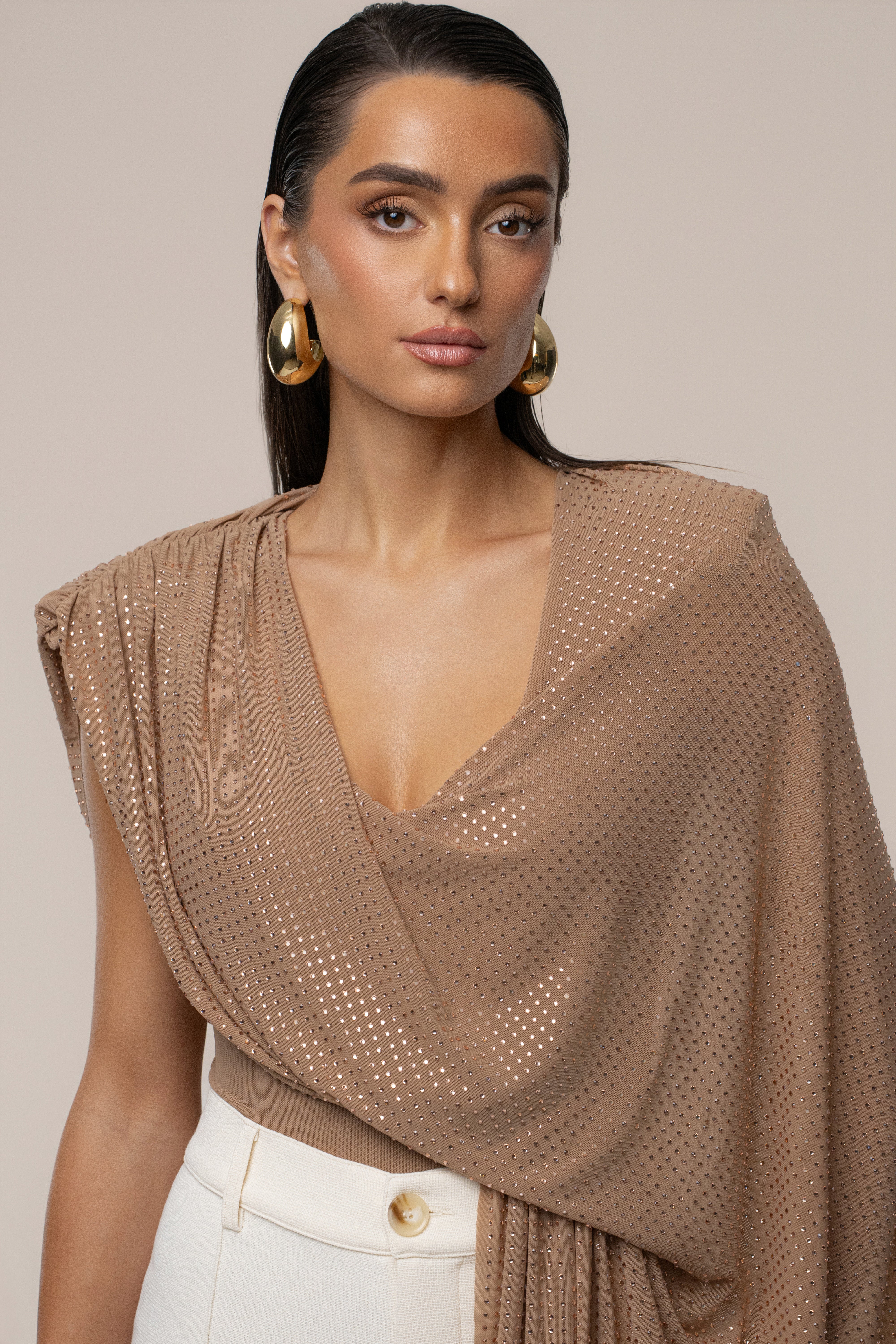 Pecan Draped Dreams Hot Fix Top - Image 3