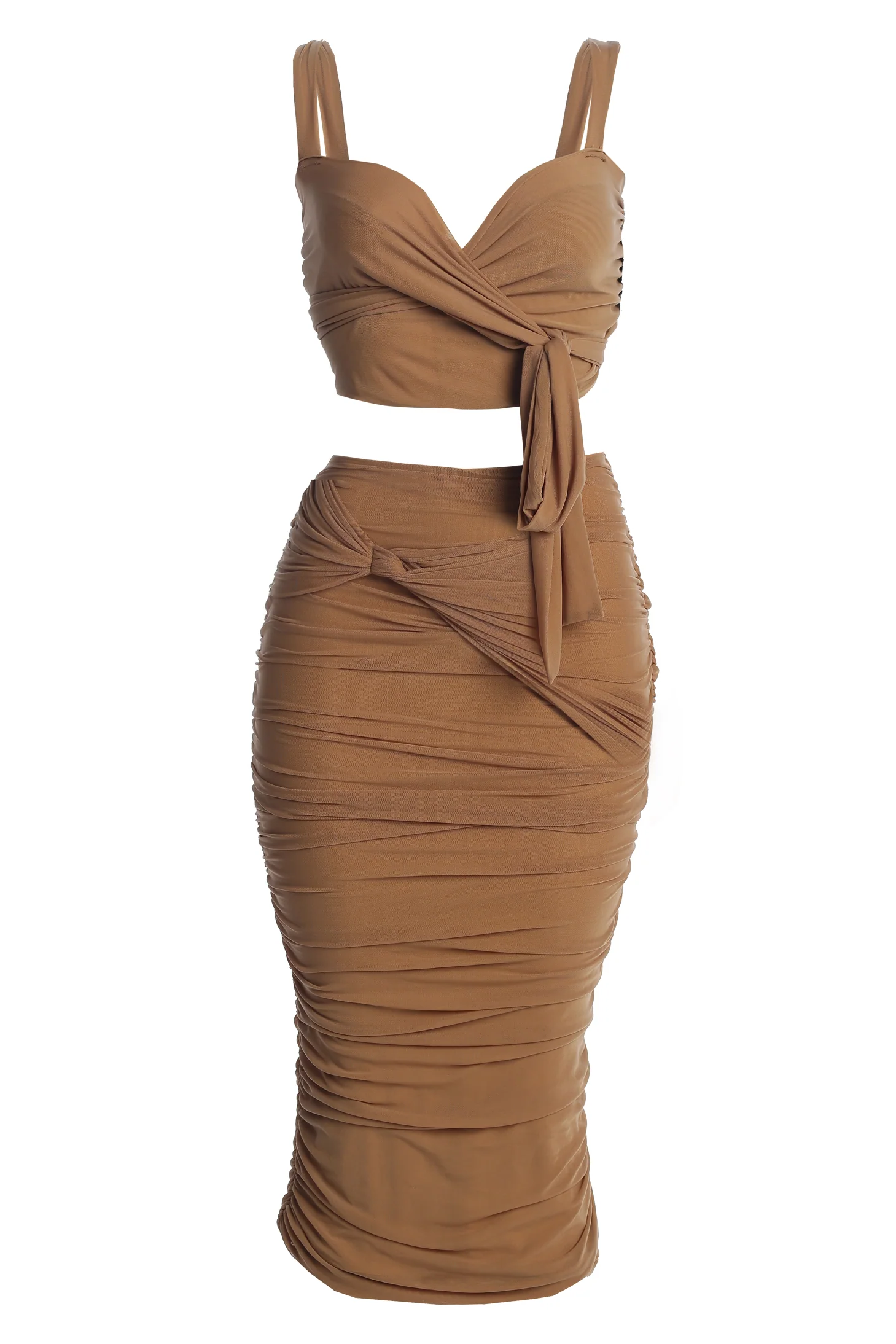 Pecan Extend Your Stay Skirt Set - Image 3