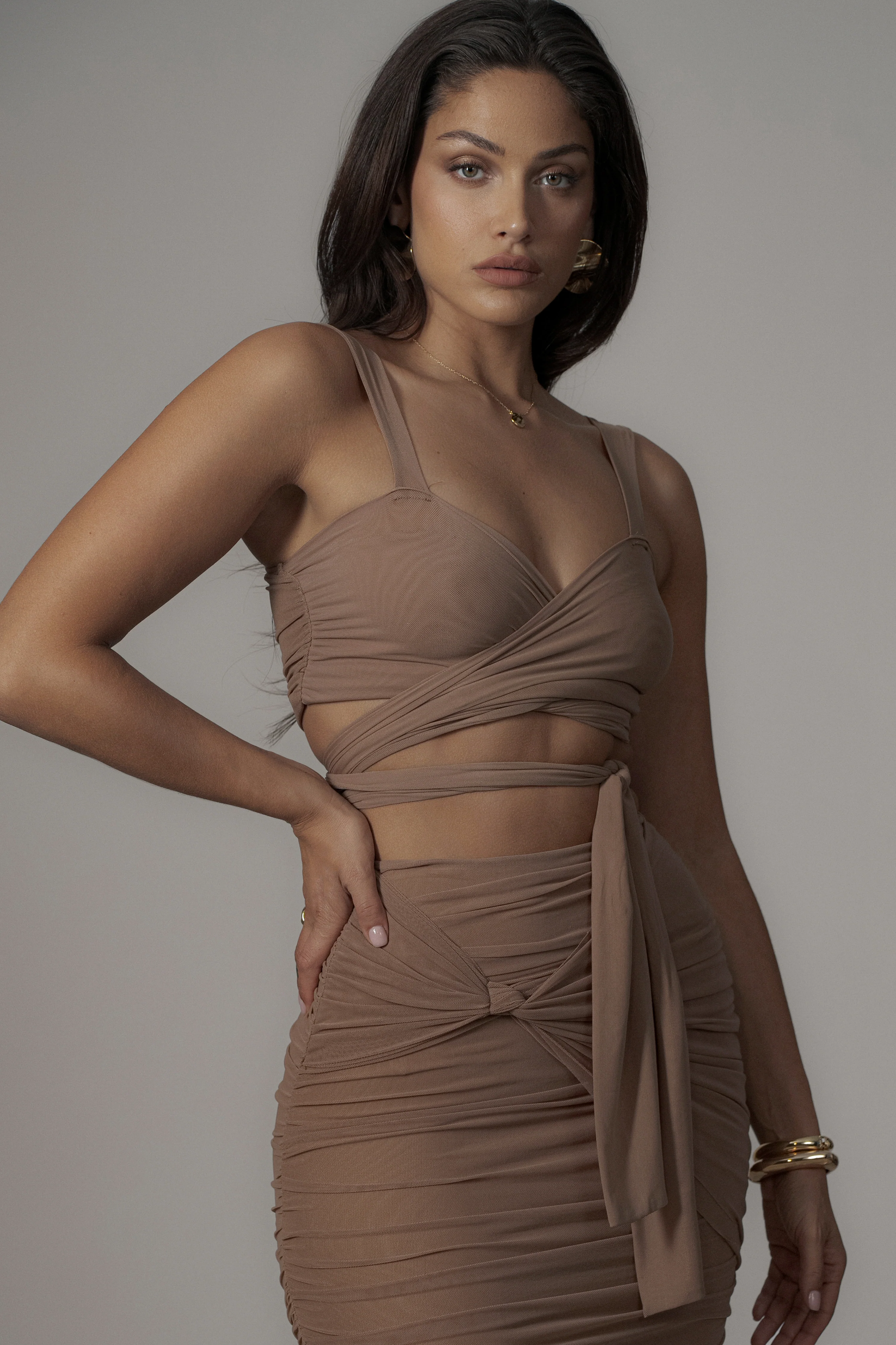 Pecan Extend Your Stay Skirt Set - Image 5