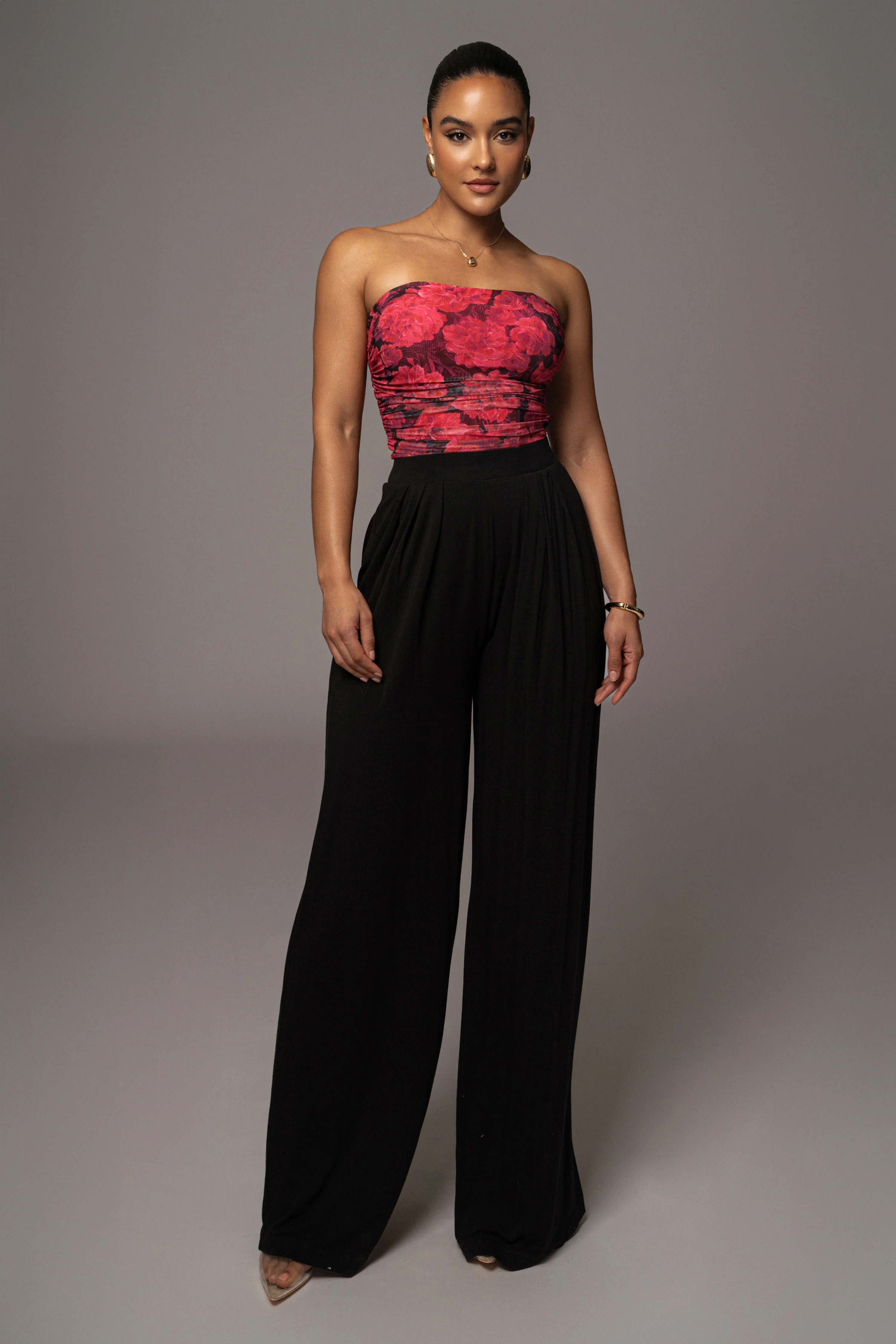 Pink Floral The Riviera Mesh Corset - Image 2