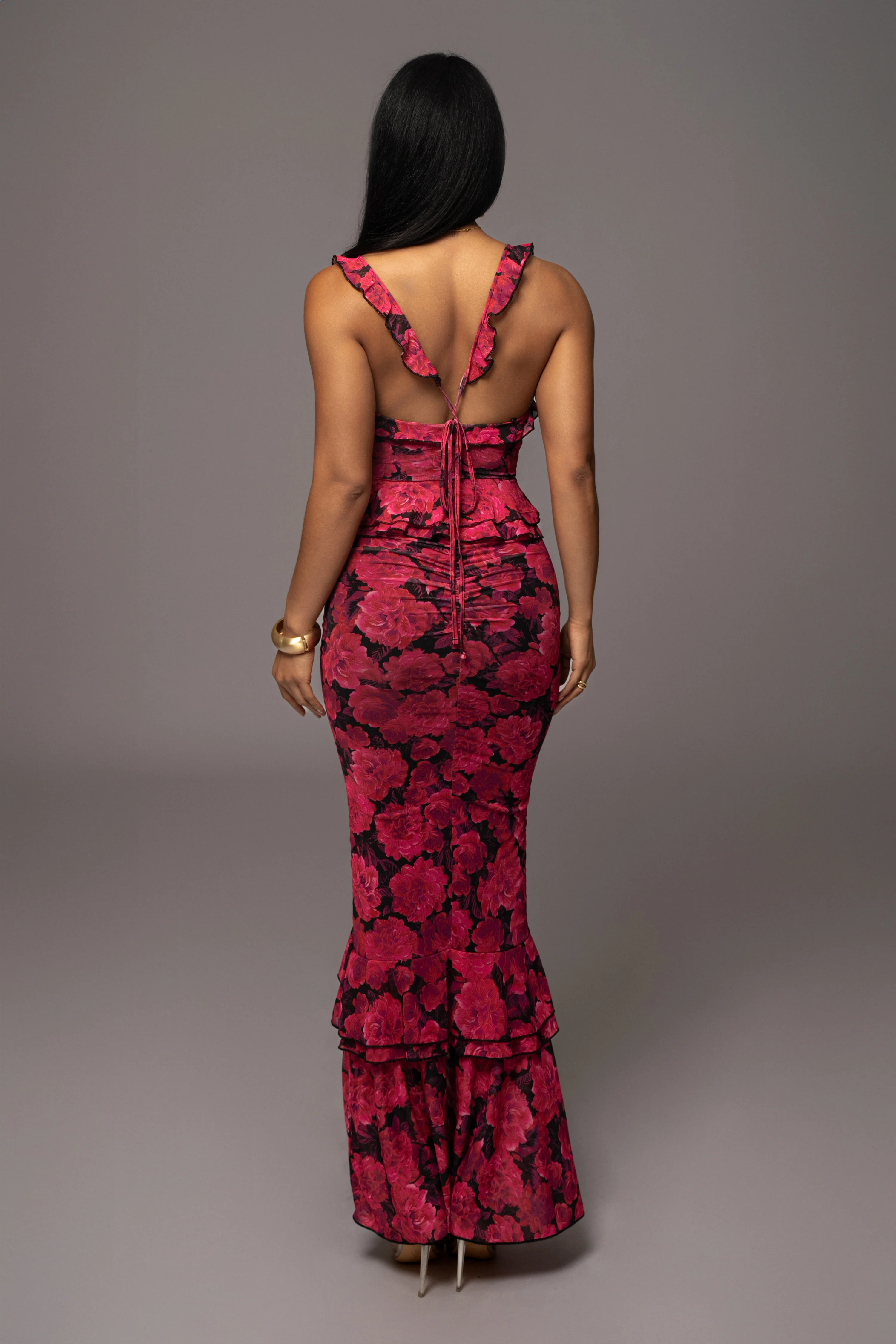 Pink  La Costa Ruffle Maxi Dress - Image 14
