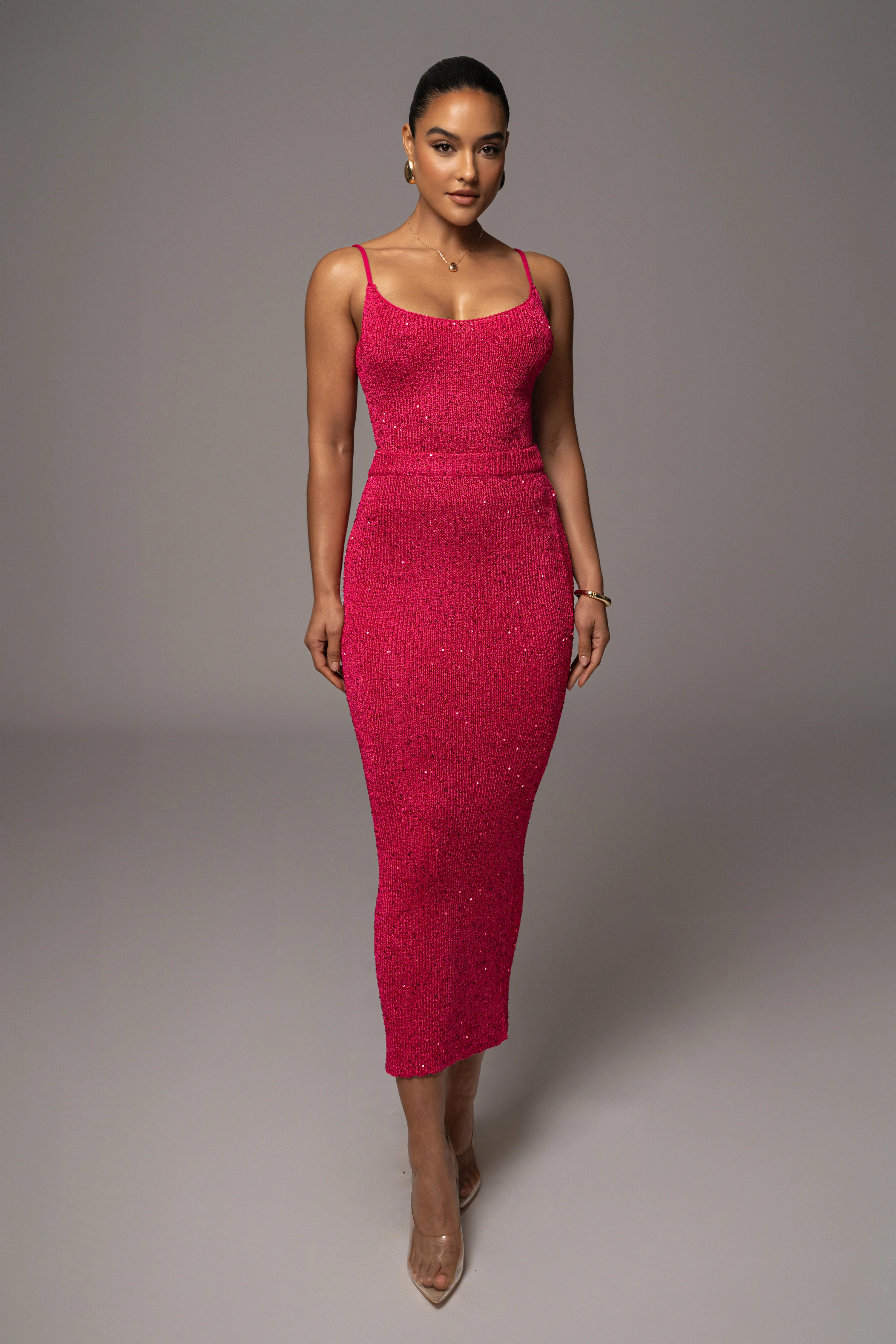 Pink Palace Sequin Skirt Set - Image 4
