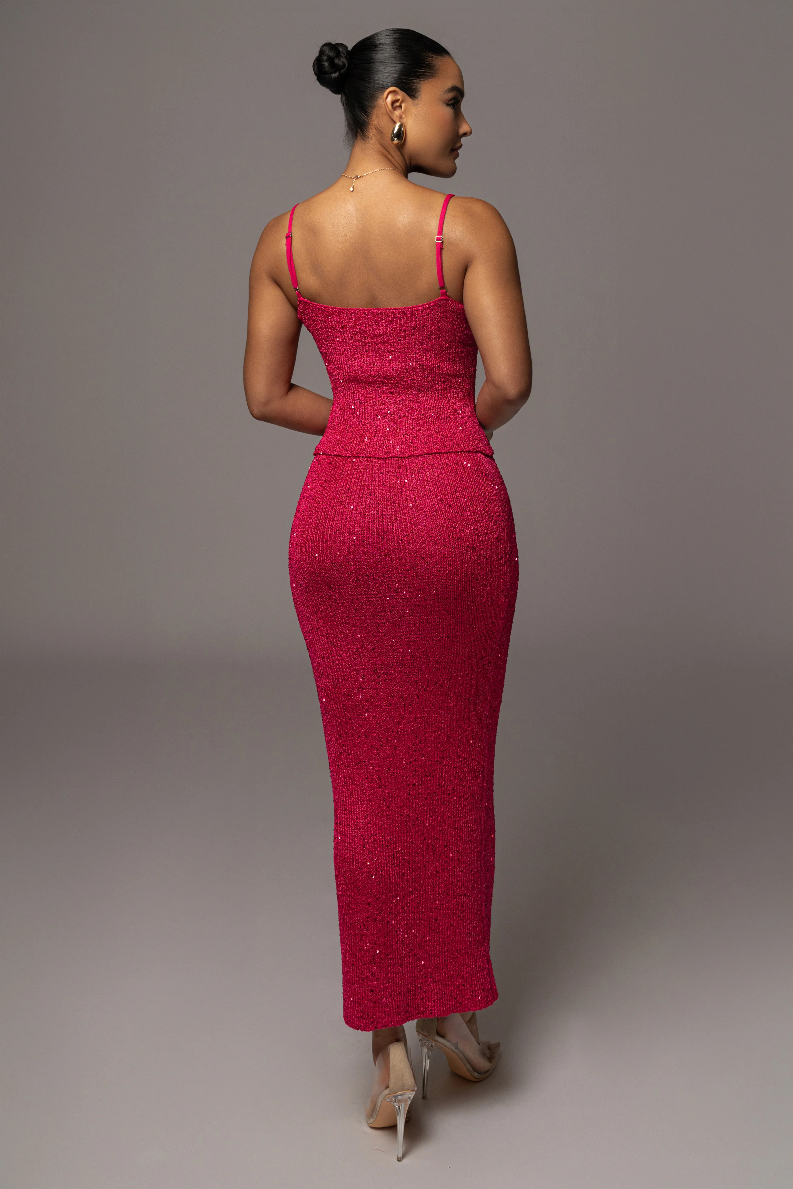 Pink Palace Sequin Skirt Set - Image 7