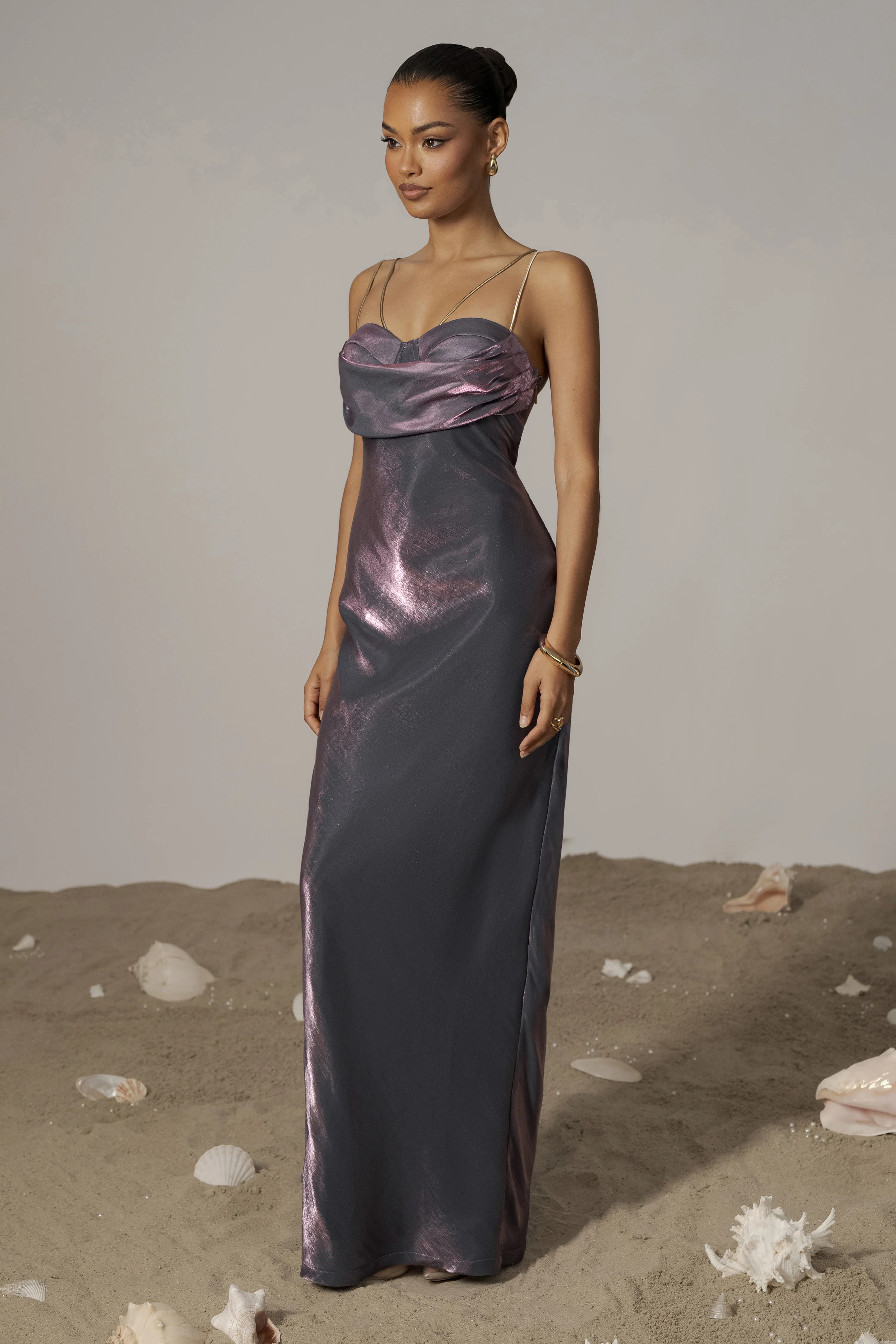 Purple Iridescent Visions Of You Dress - Image 8
