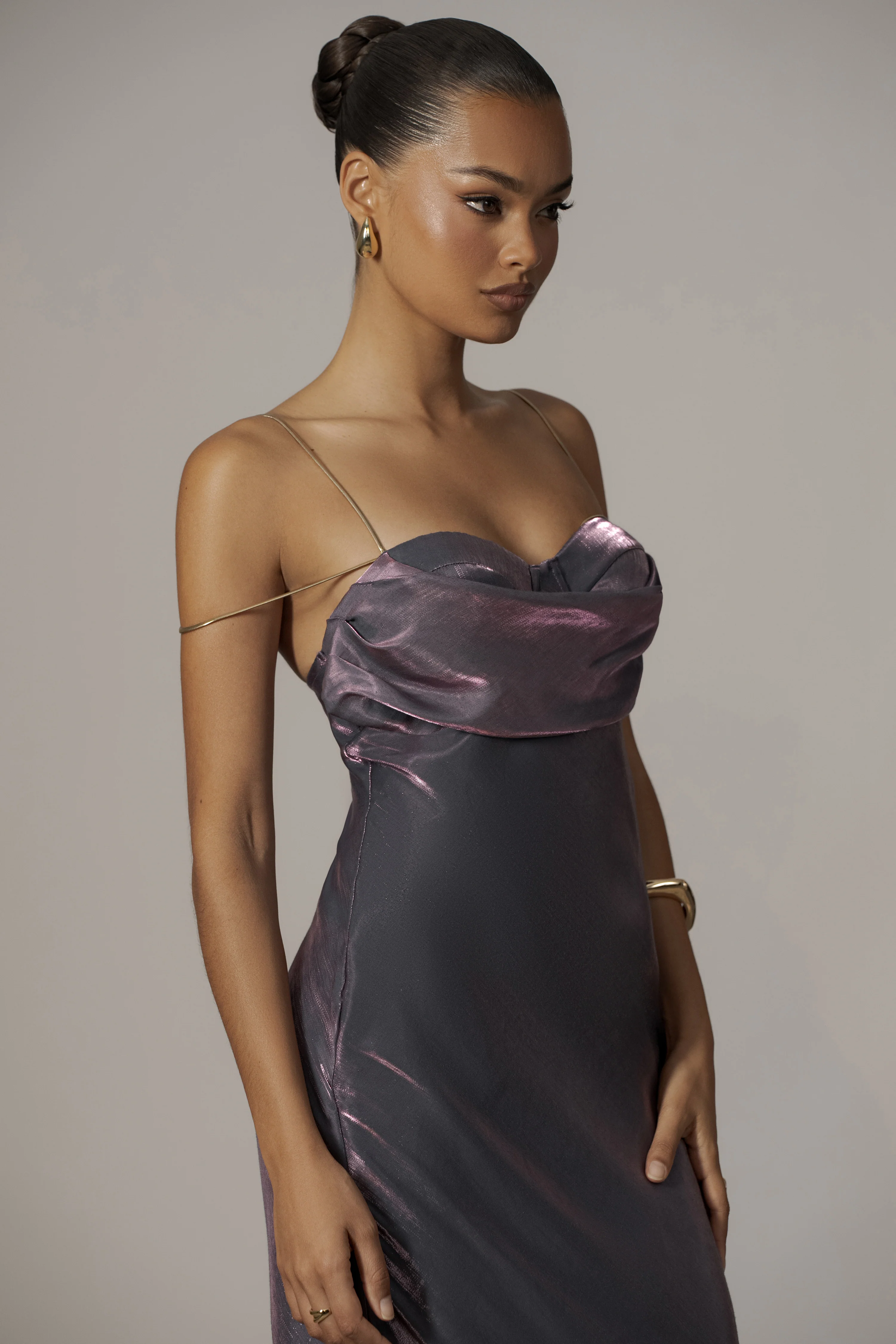 Purple Iridescent Visions Of You Dress - Image 9