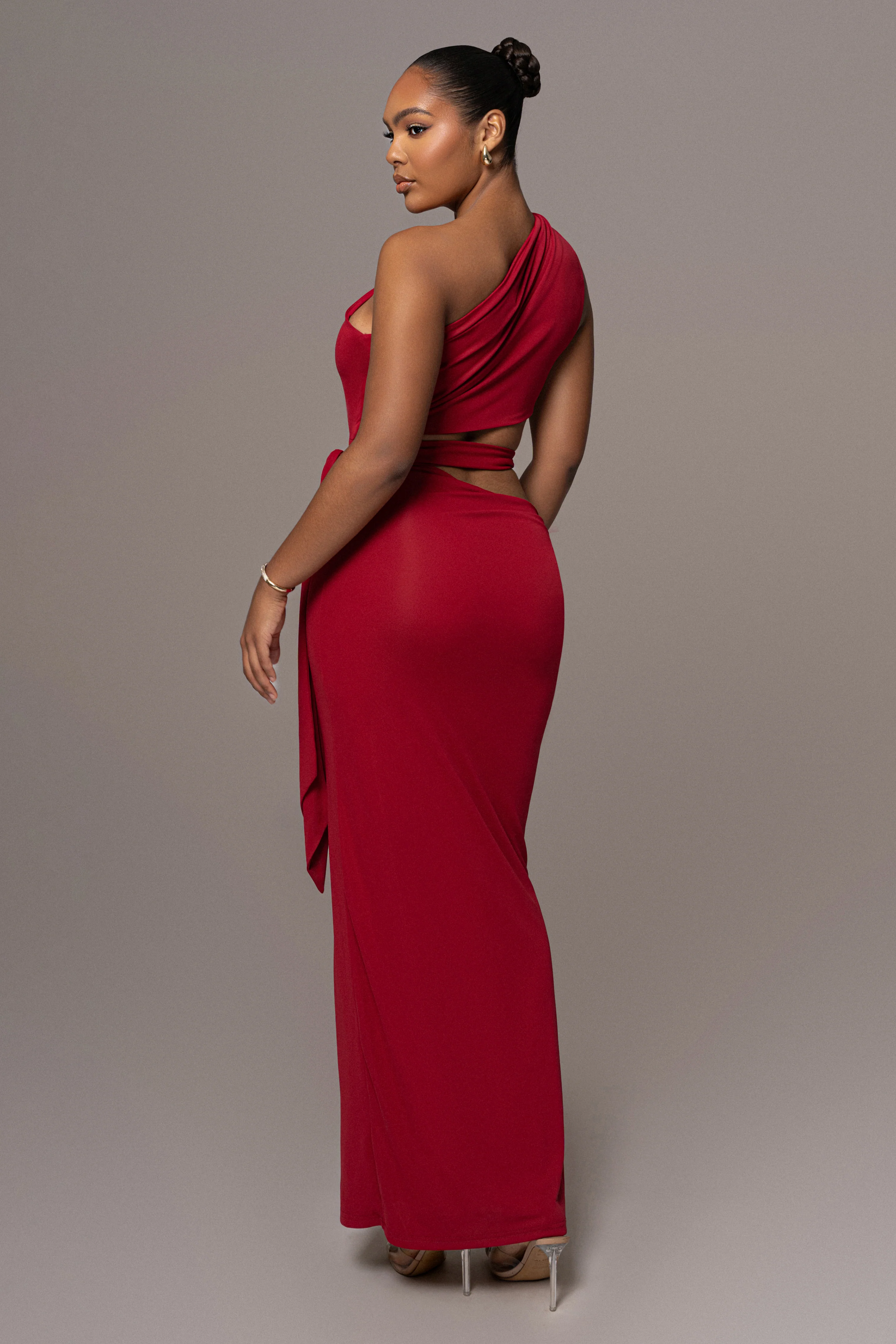 Red Athenia Keyhole Maxi Dress - Image 7