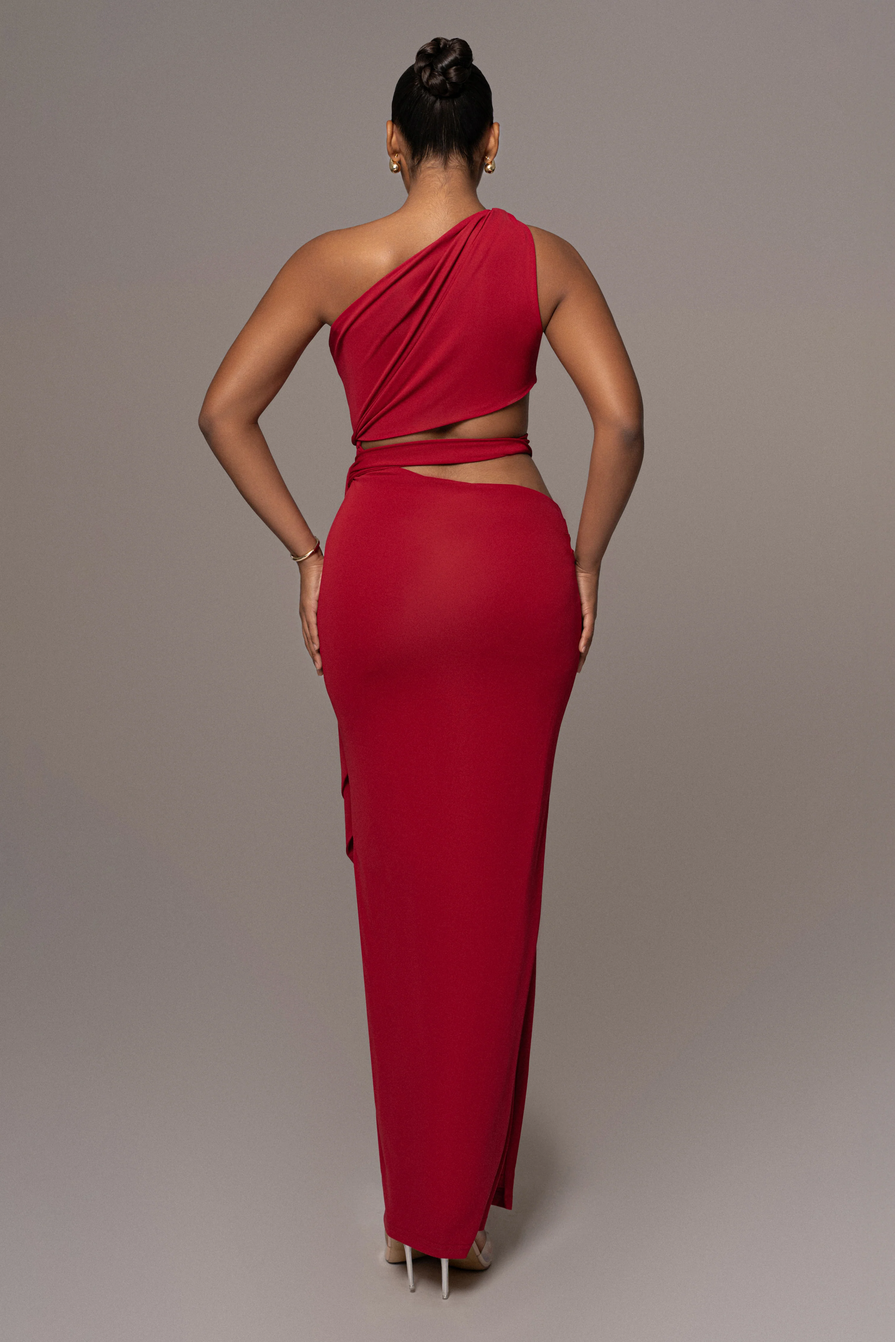 Red Athenia Keyhole Maxi Dress - Image 8