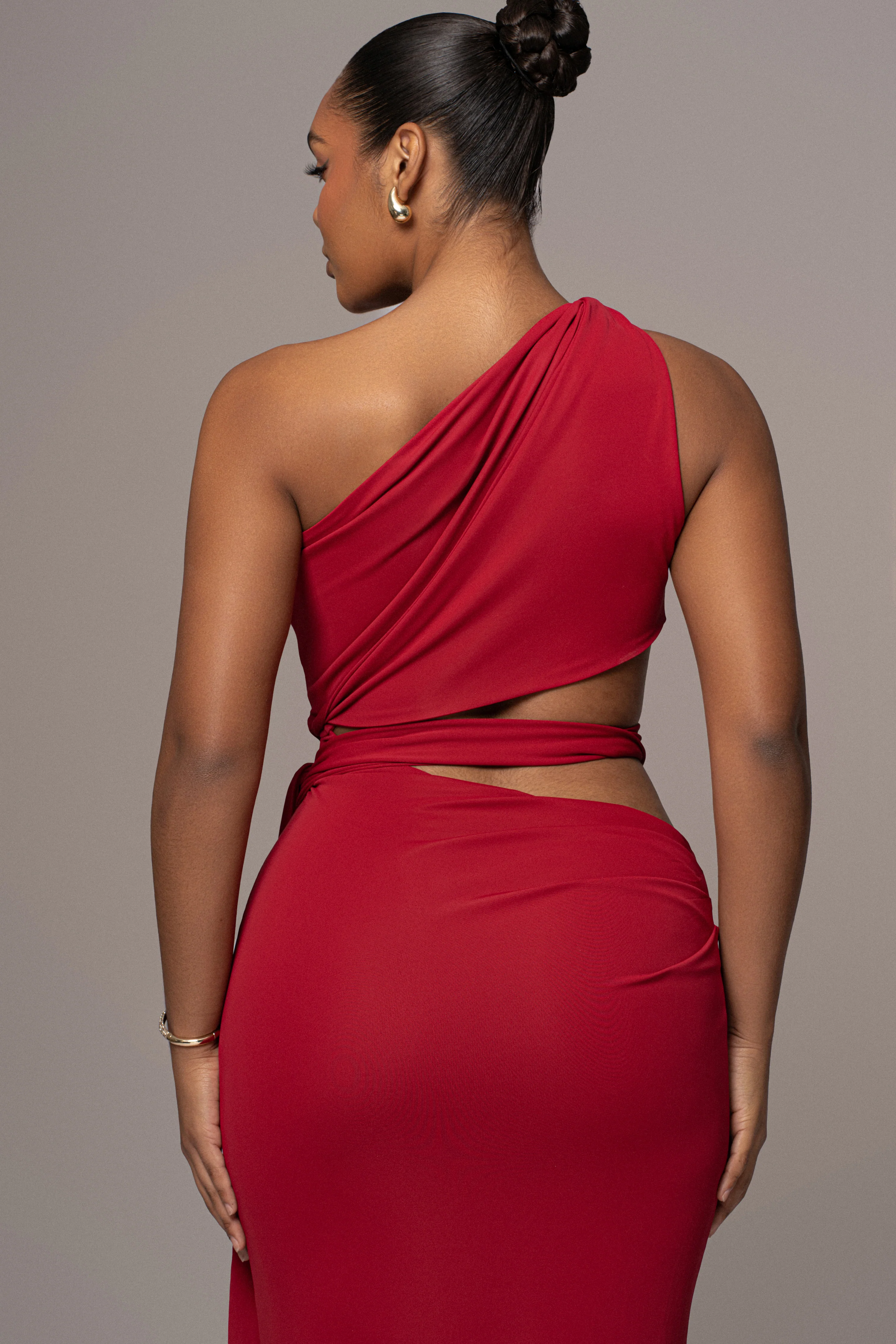 Red Athenia Keyhole Maxi Dress - Image 9