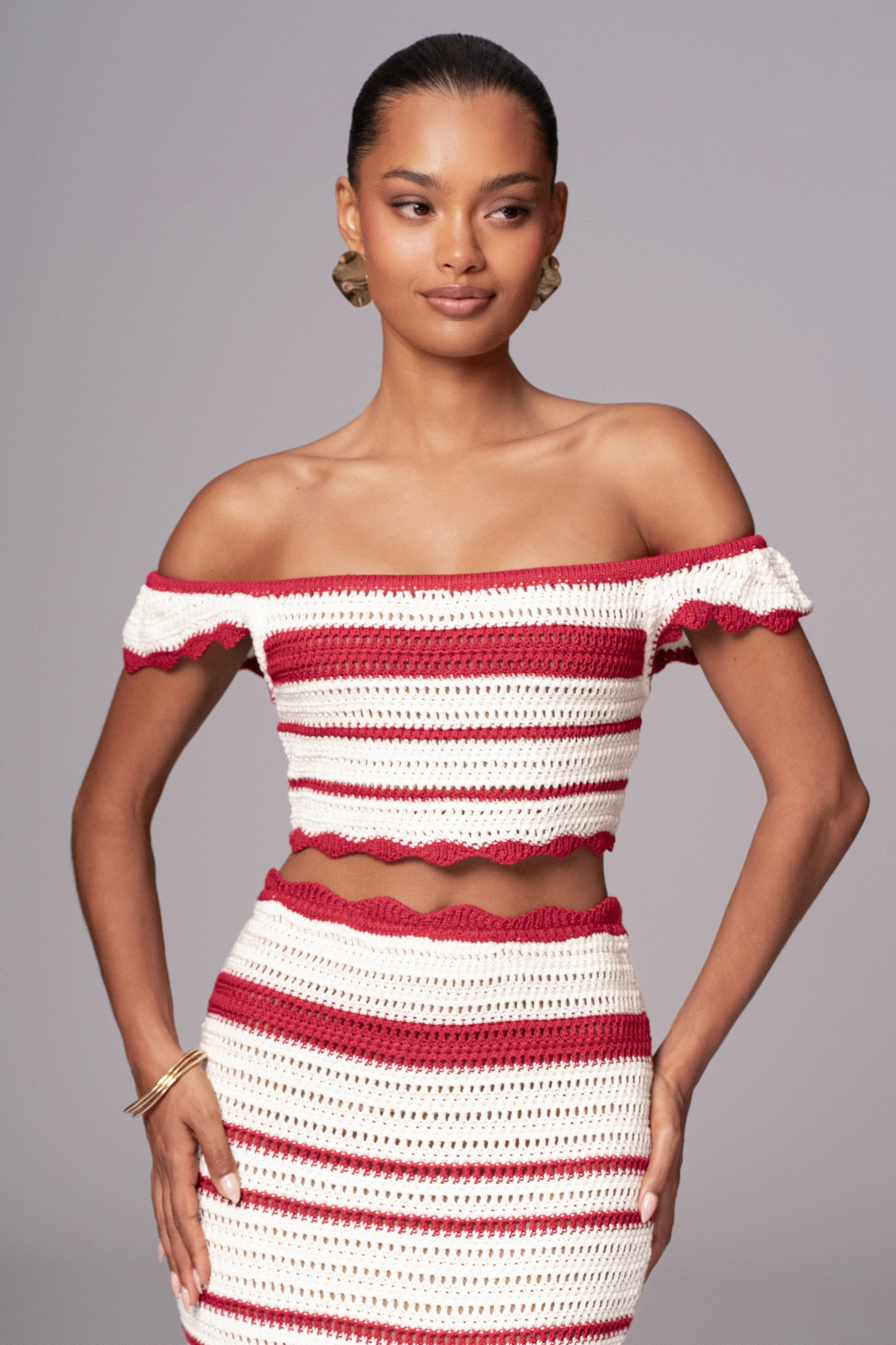 Red Corazon Ruffle Skirt Set - Image 10