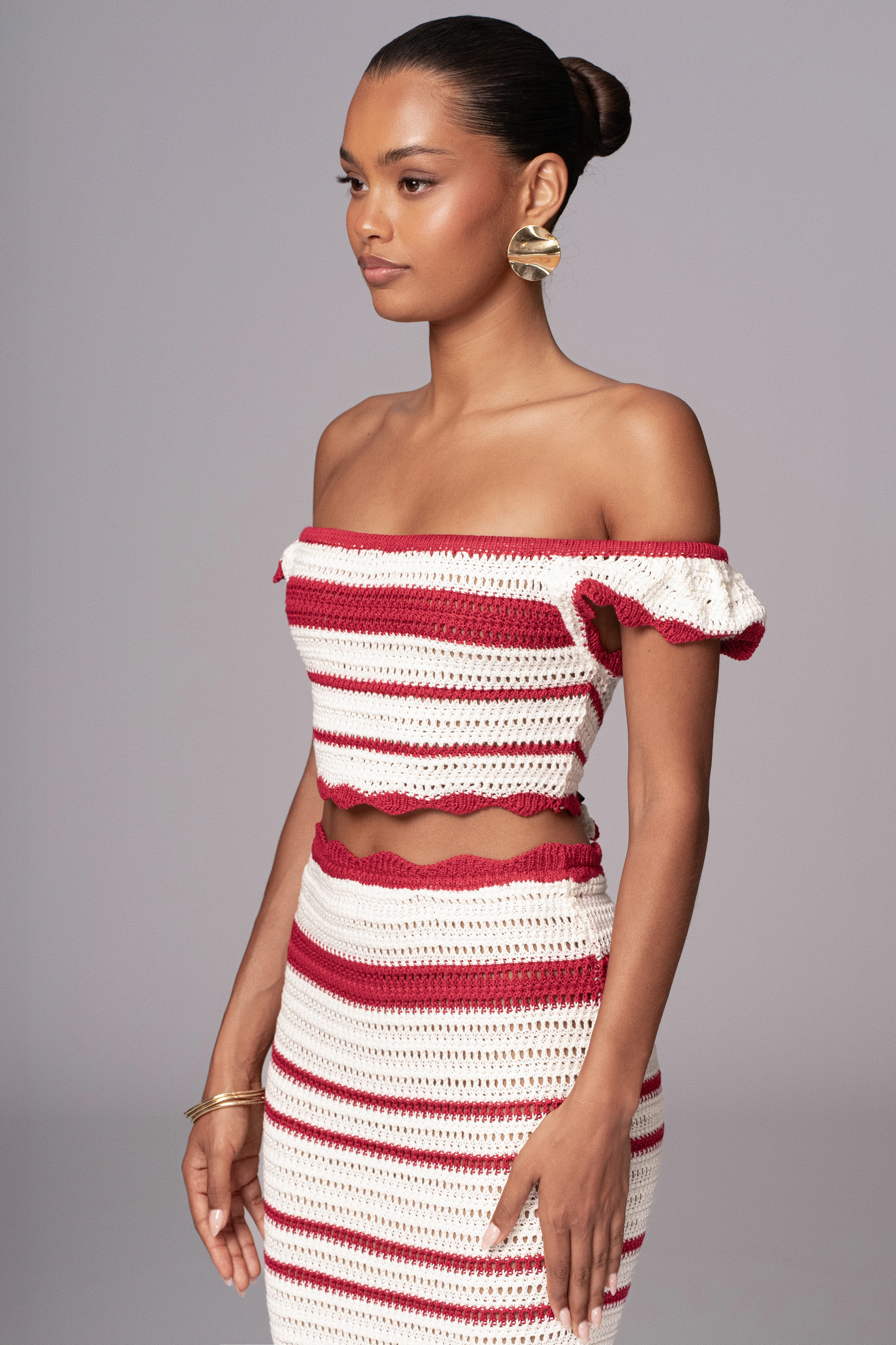 Red Corazon Ruffle Skirt Set - Image 18