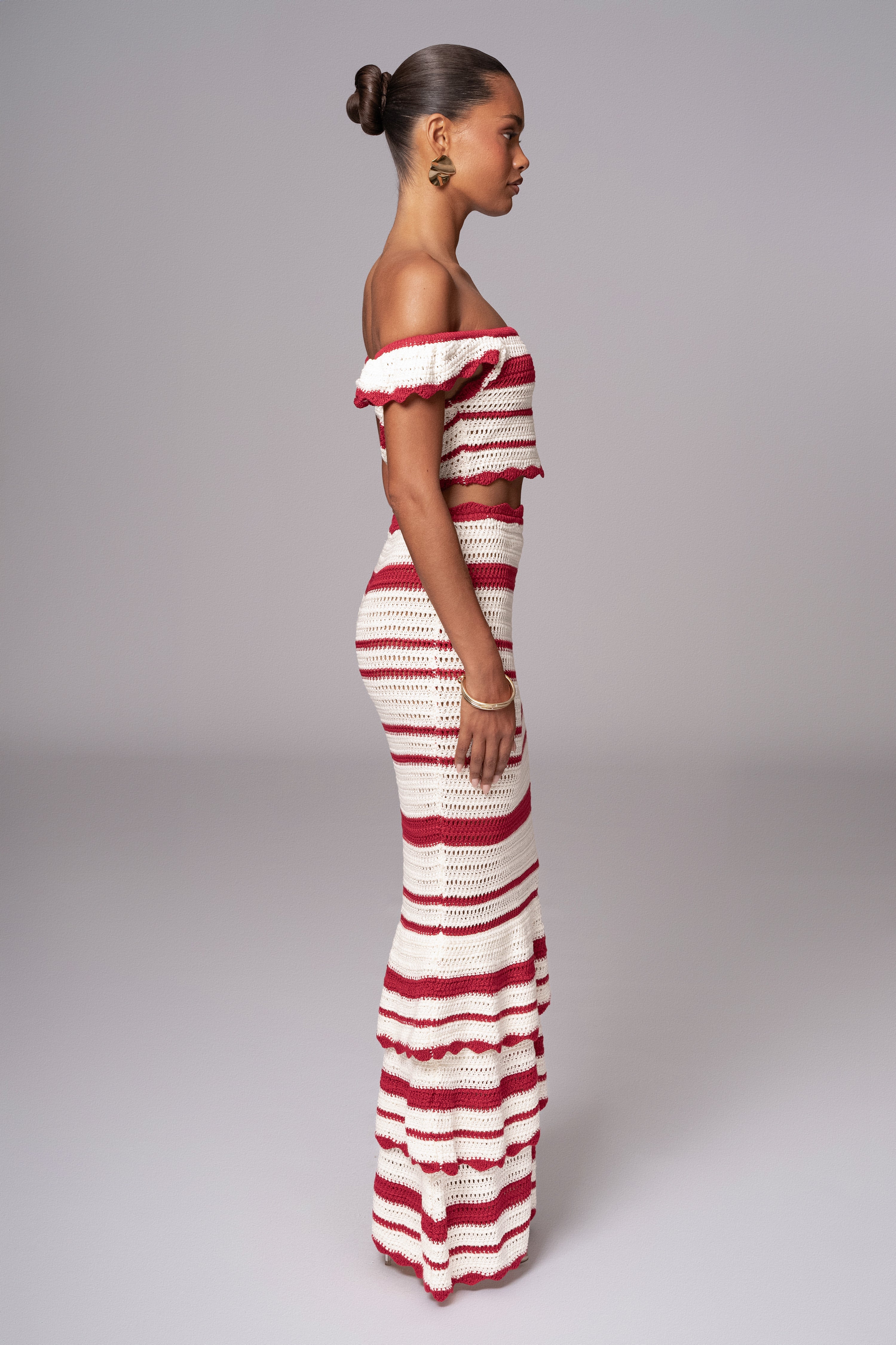 Red Corazon Ruffle Skirt Set - Image 19