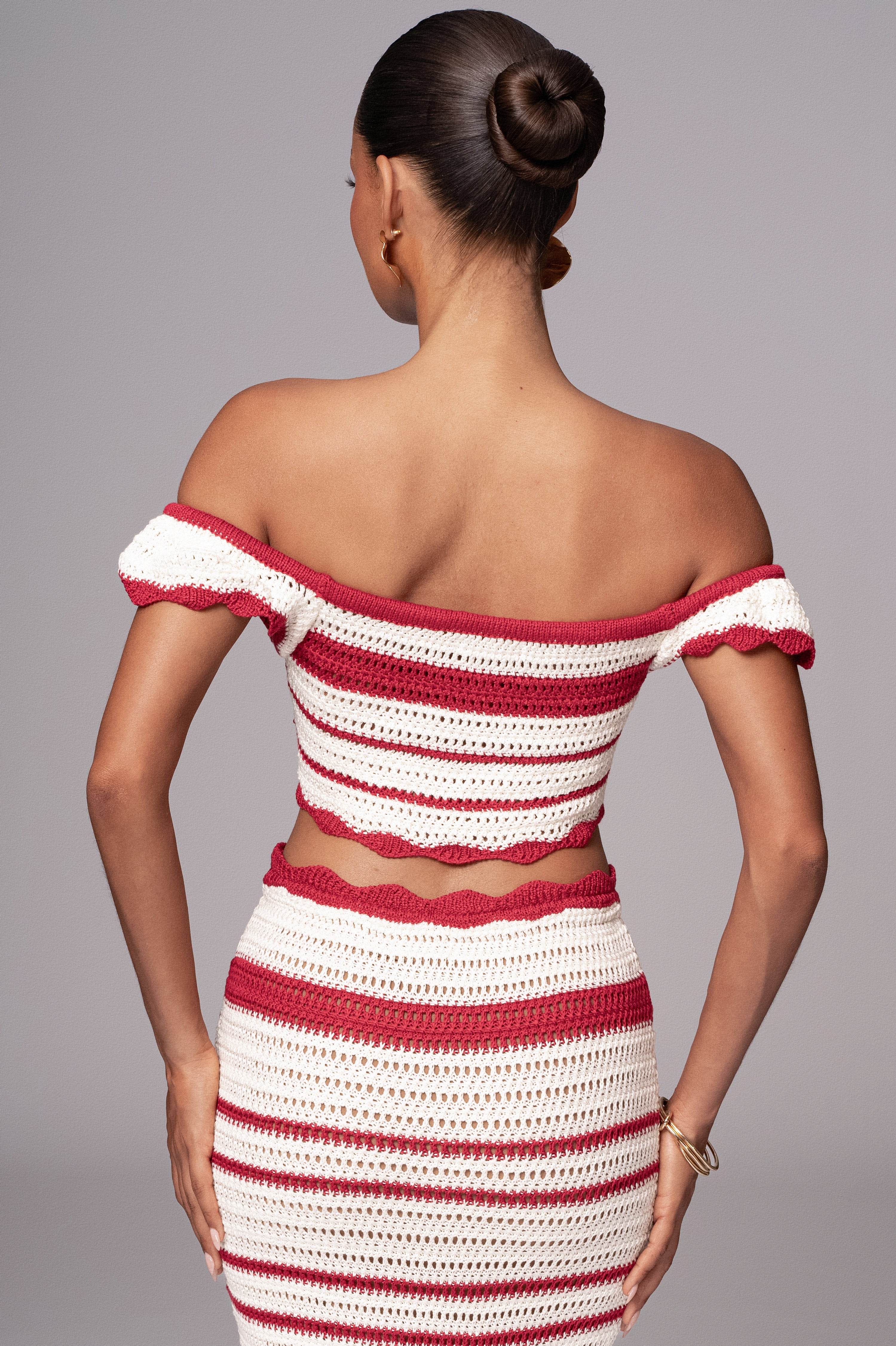 Red Corazon Ruffle Skirt Set - Image 20