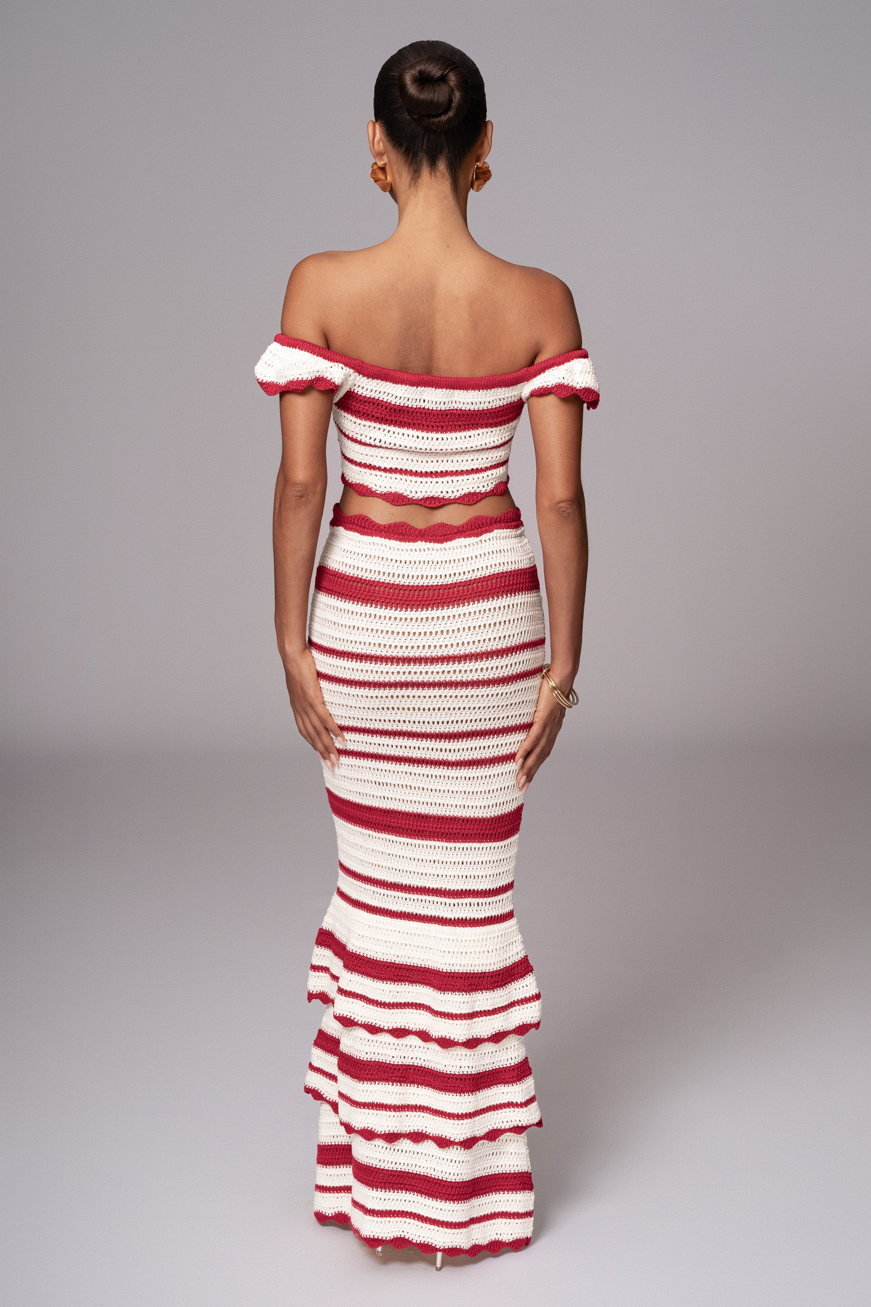 Red Corazon Ruffle Skirt Set - Image 21