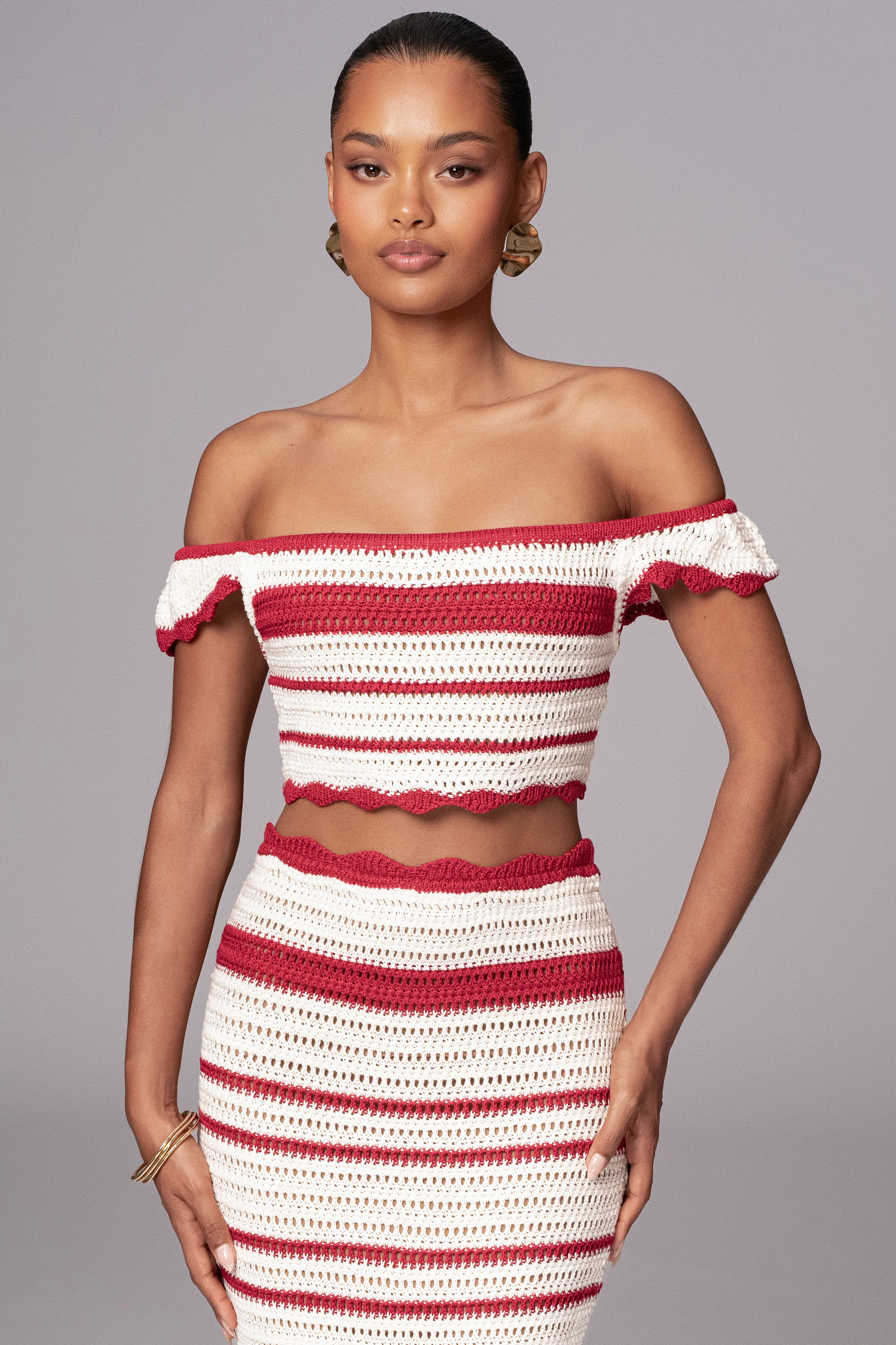 Red Corazon Ruffle Skirt Set - Image 4