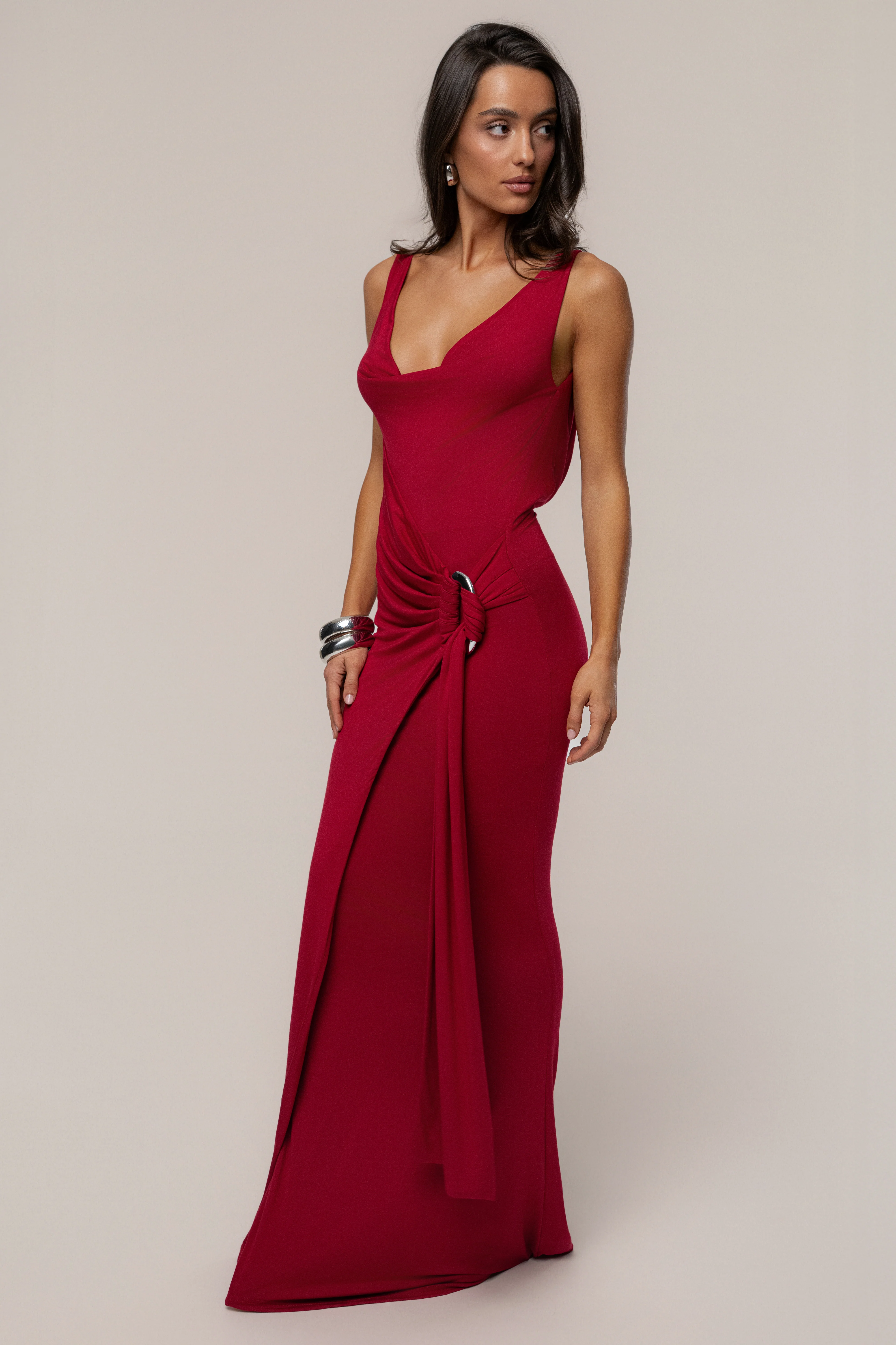 Red Divine State Maxi Dress - Image 10