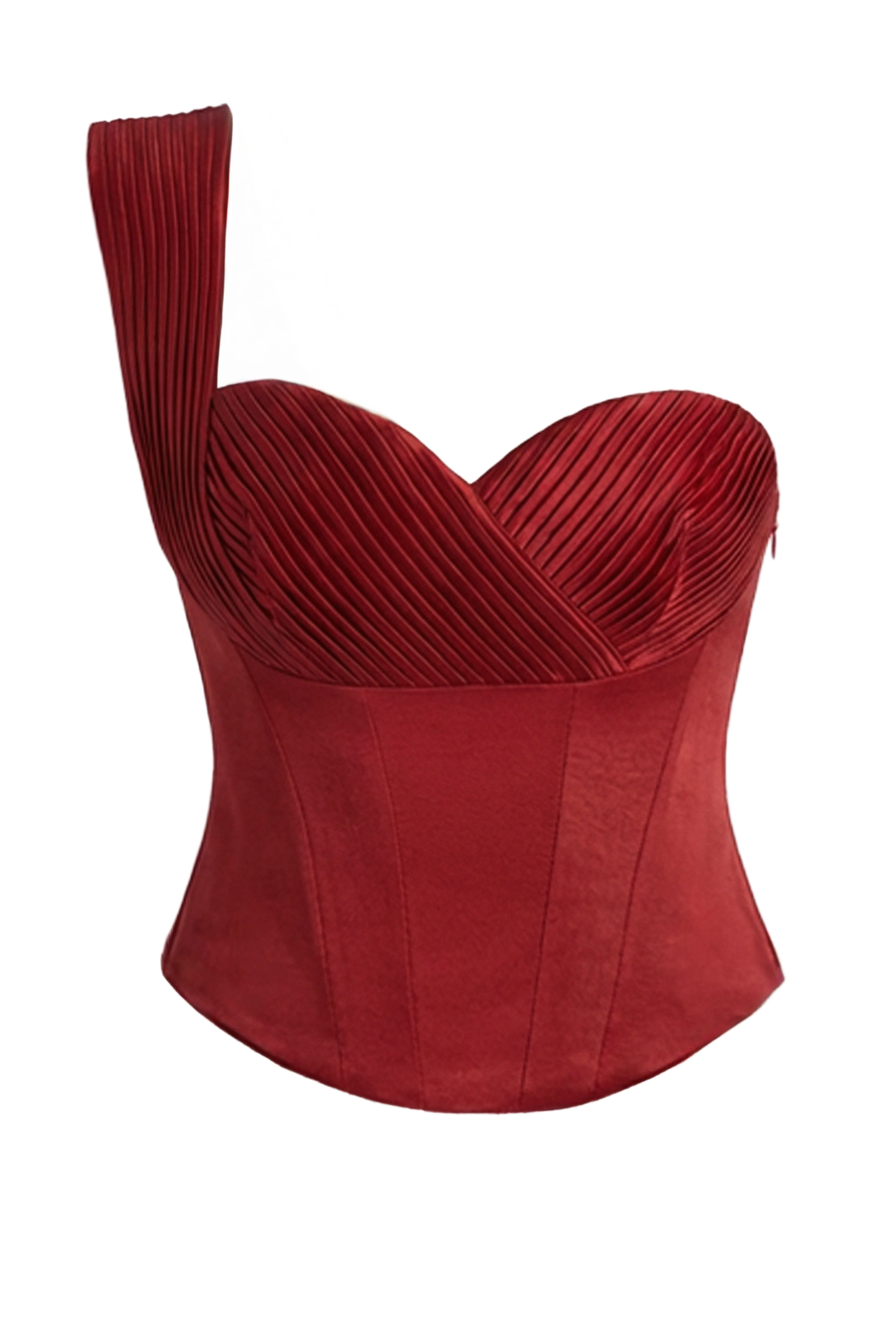 Red Love Song Satin Top - Image 5