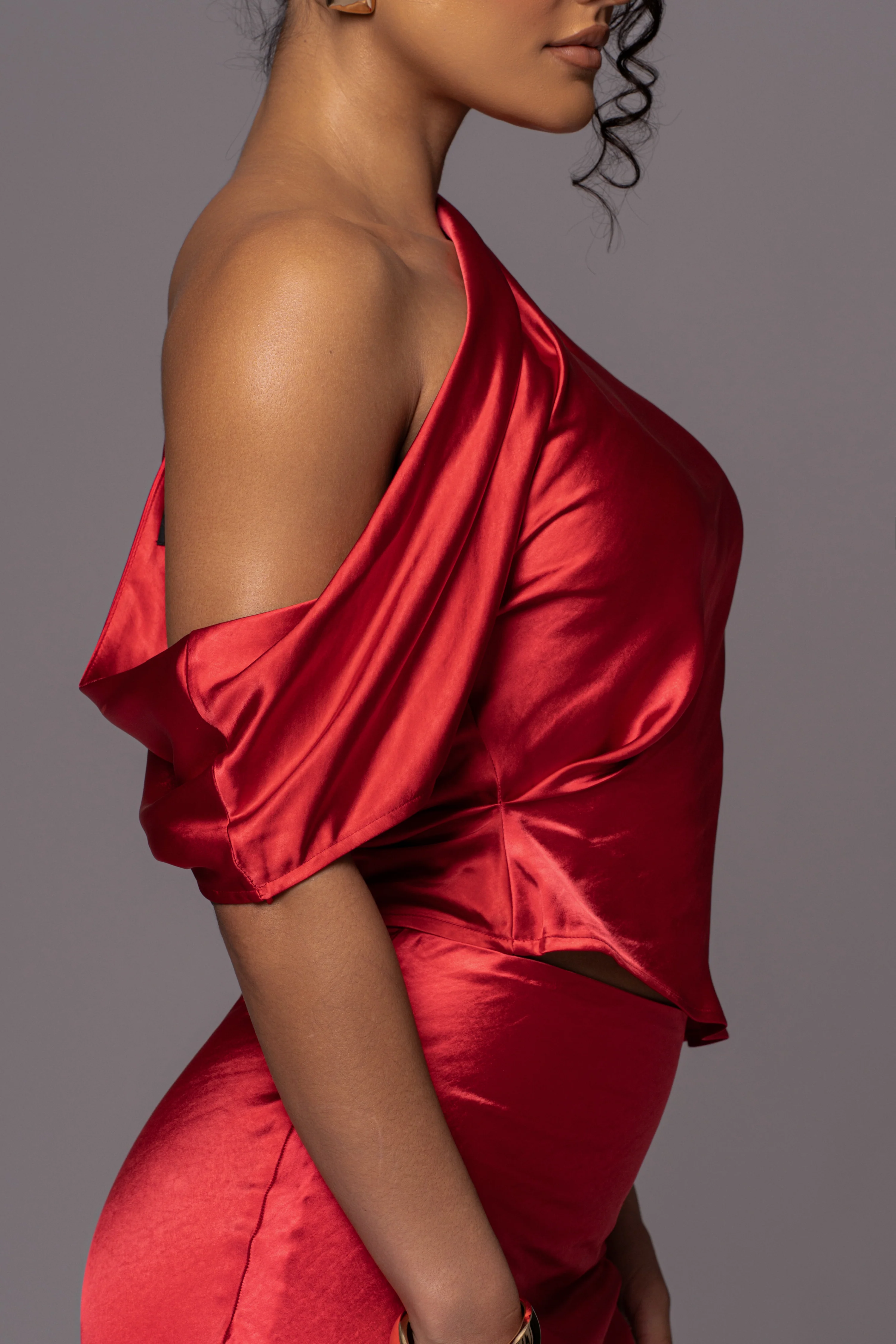 Red Rosi Asymmetrical Top - Image 5