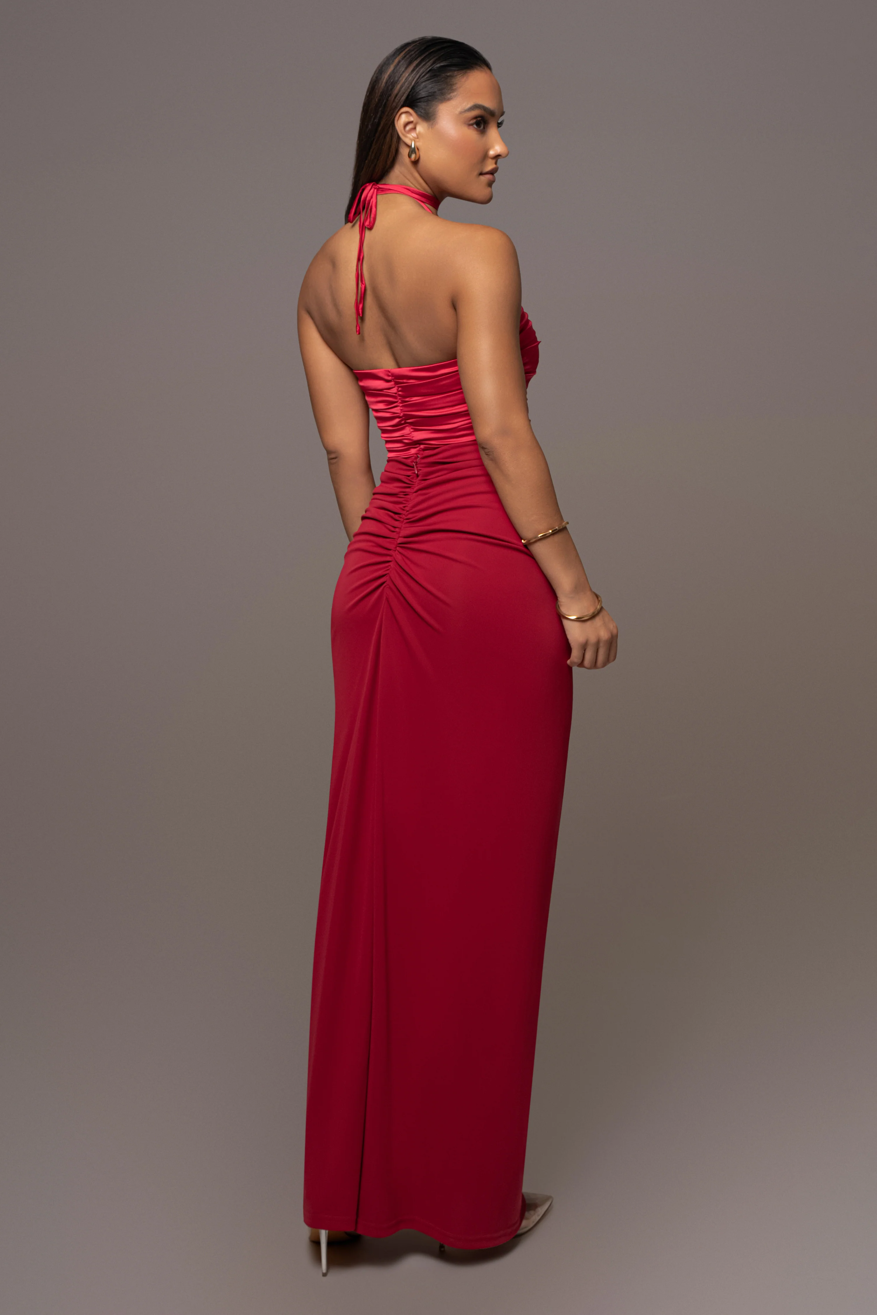 Red Tara Drape Skirt - Image 8