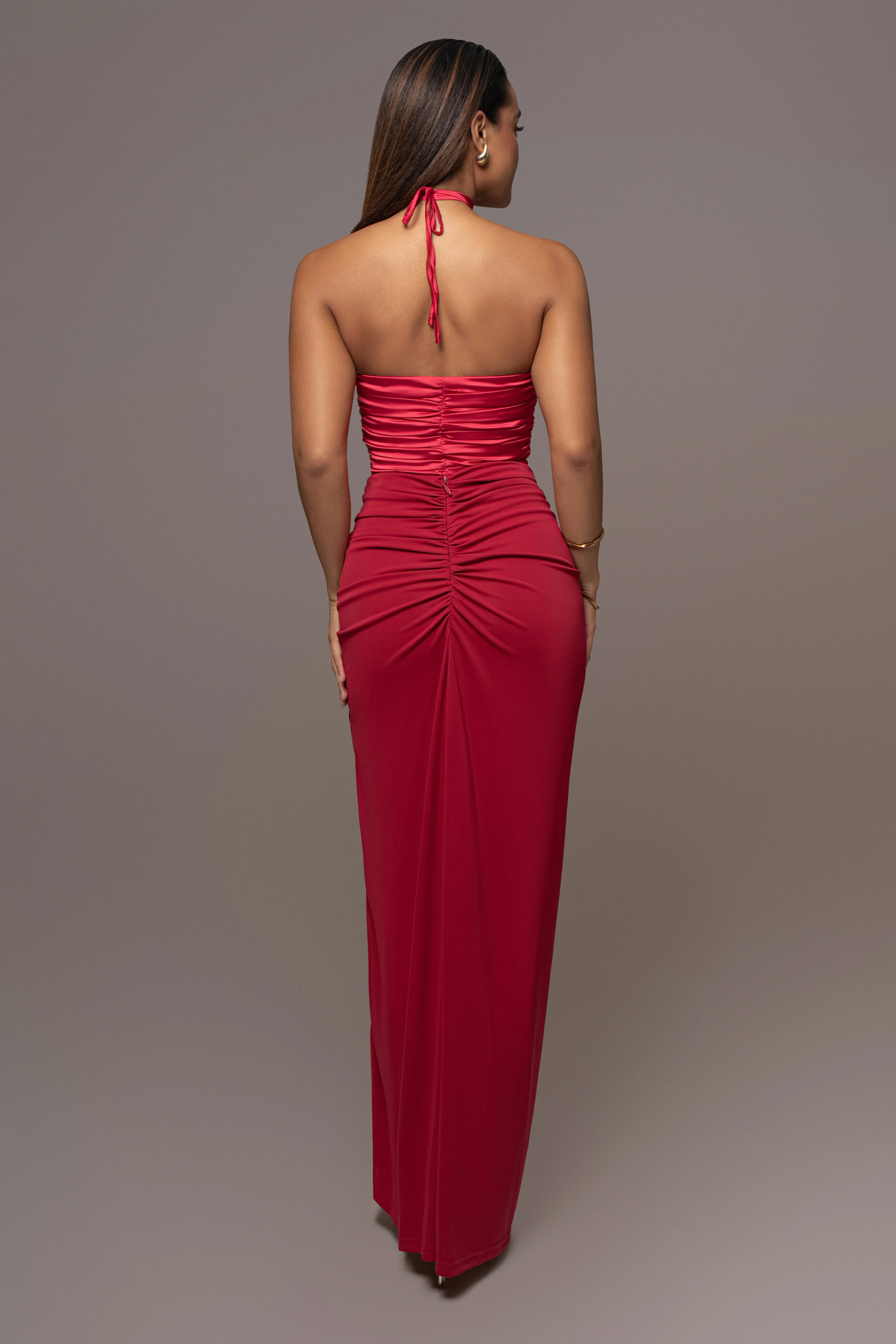 Red Tara Drape Skirt - Image 9