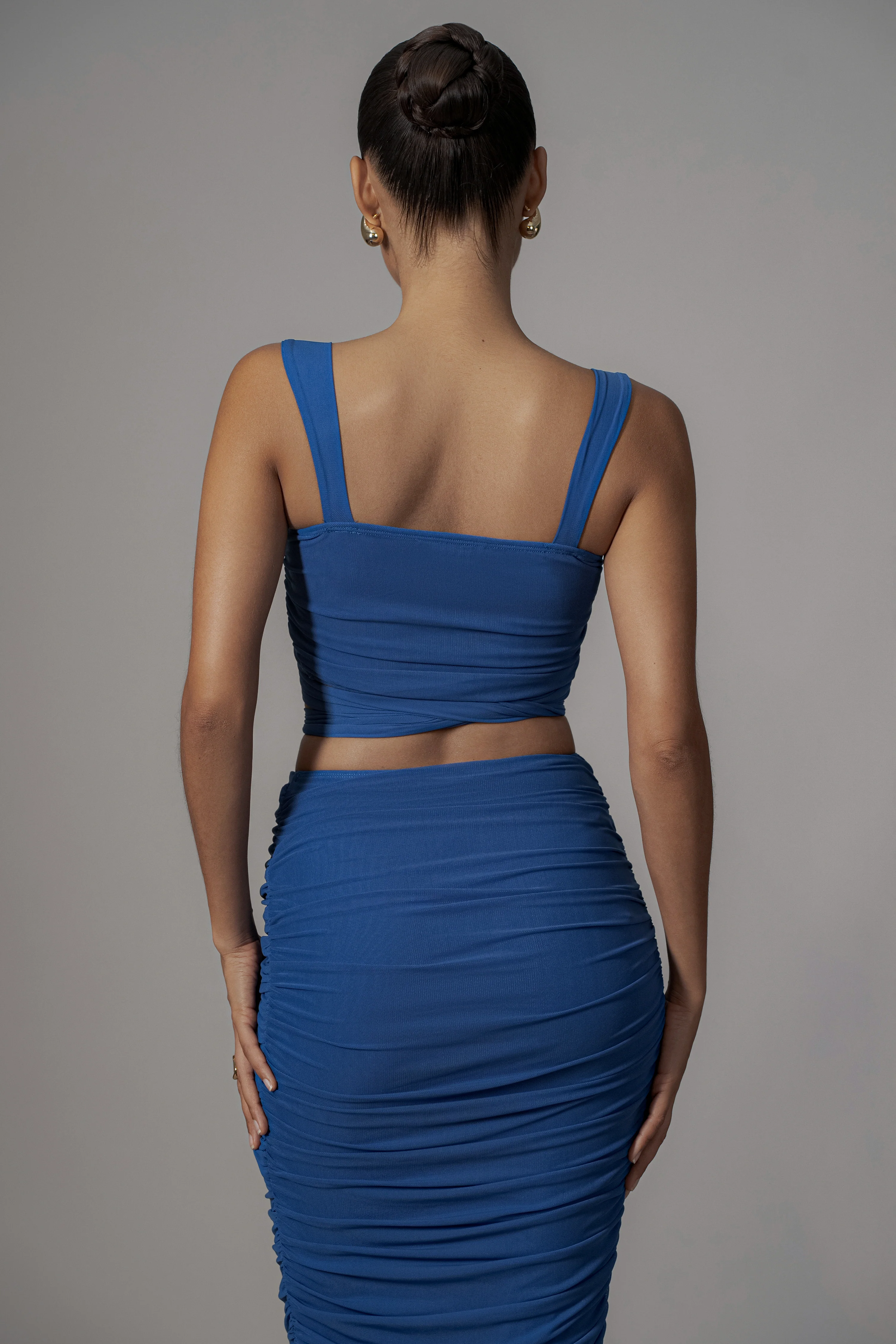 Royal Blue Extend Your Stay Skirt Set - Image 17