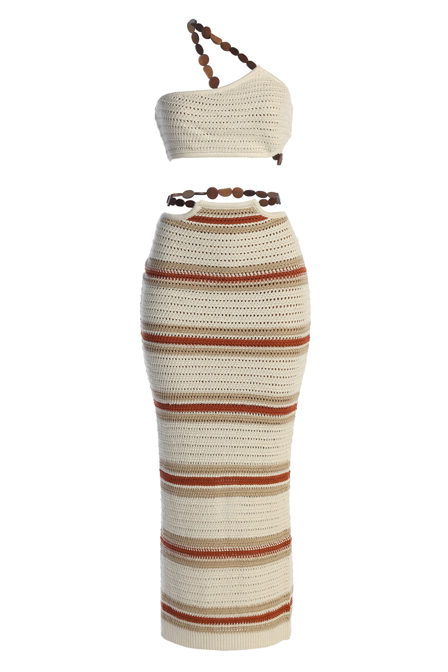 Sand/Orange Isla Crochet Skirt Set - Image 3