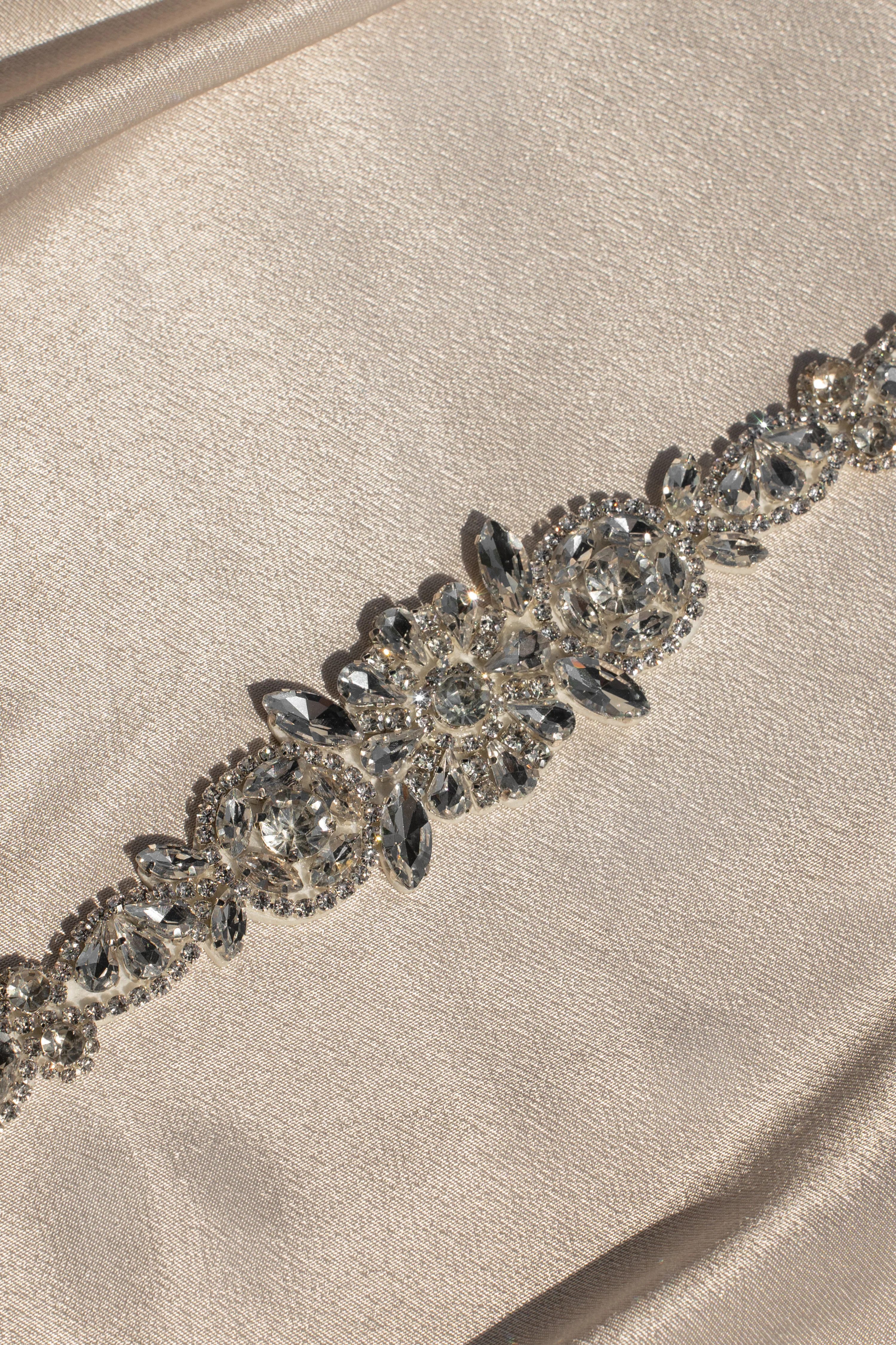 Silver Eternal Love Bridal Sash - Image 2