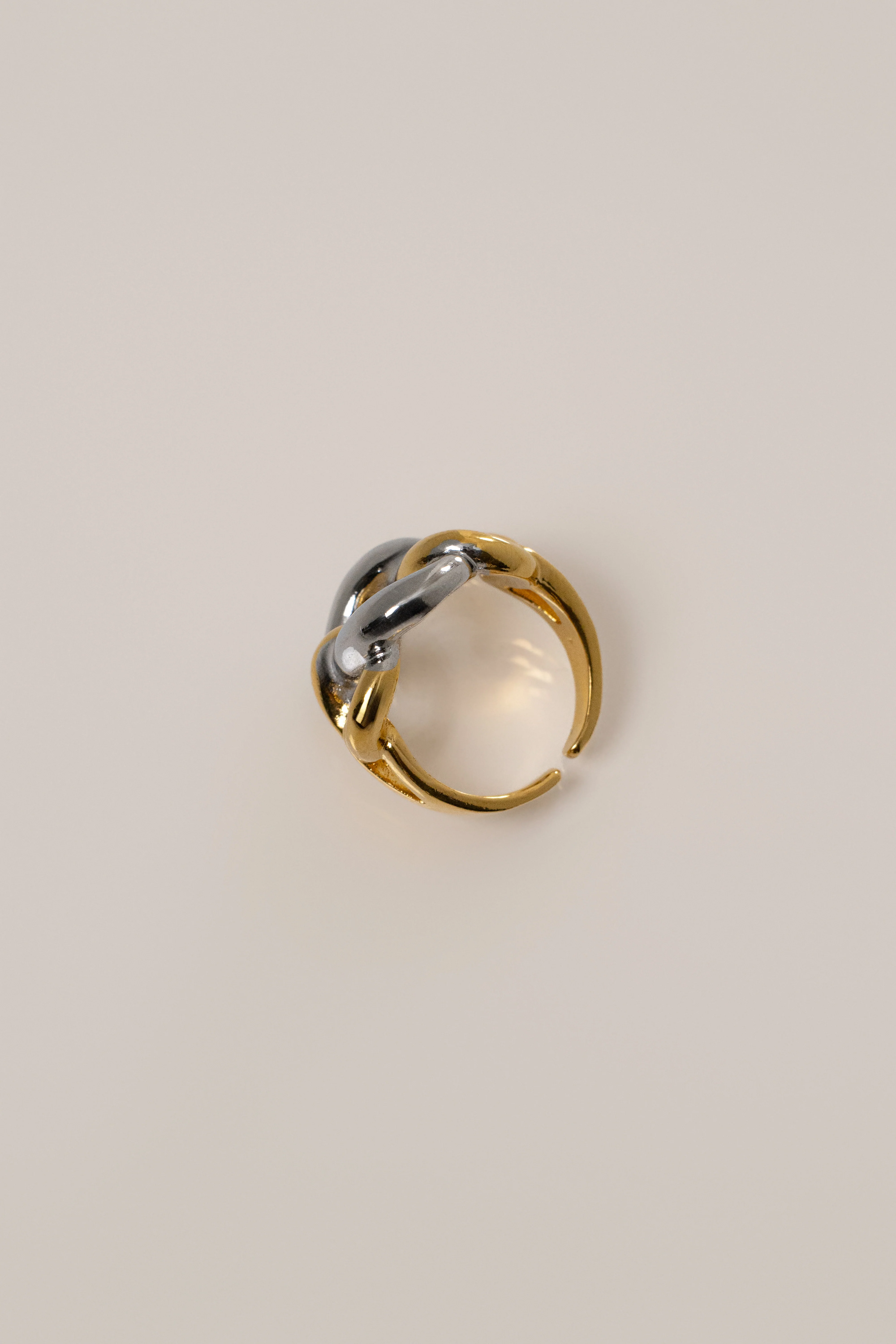 Silver/Gold Jae Open Band Ring - Image 3