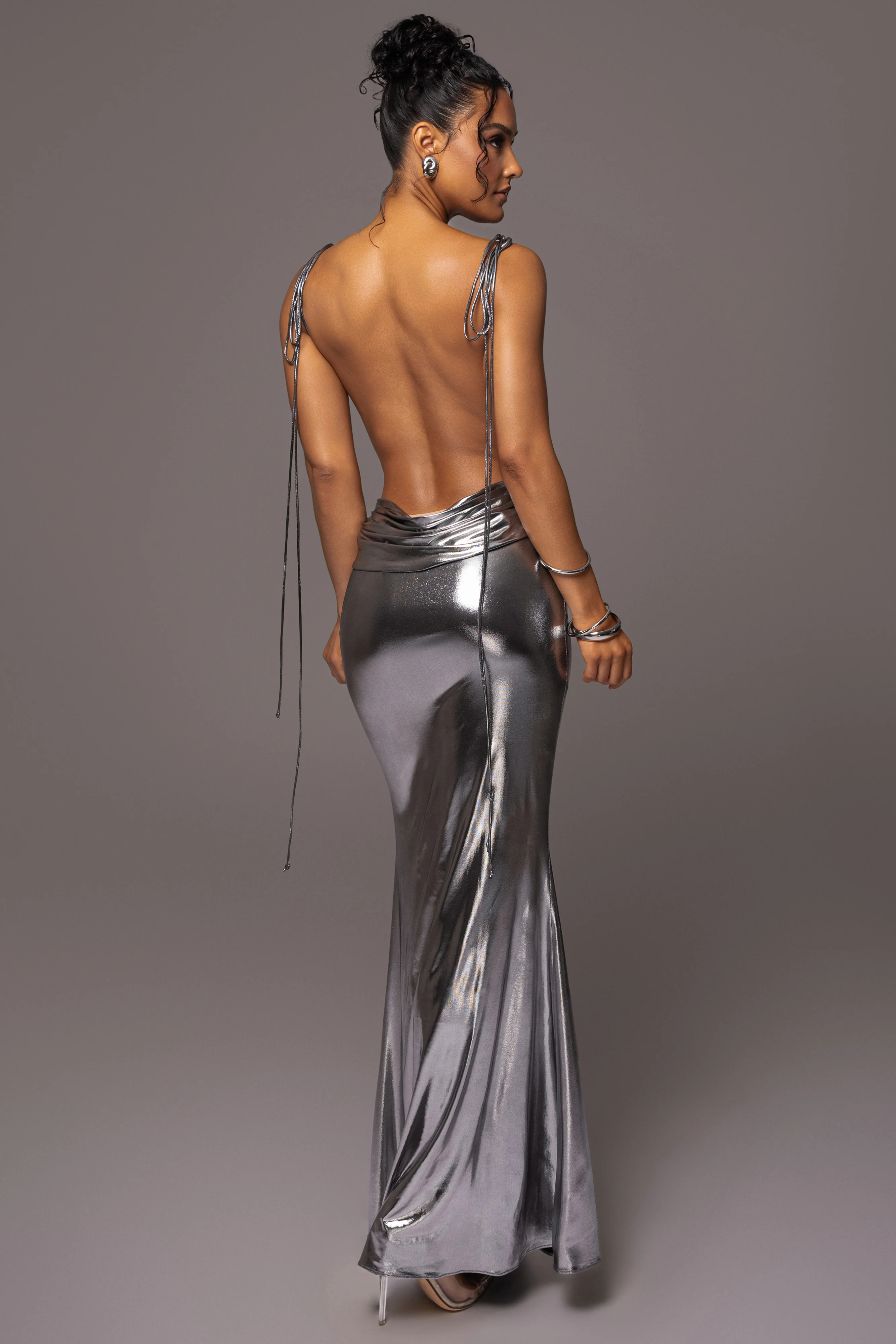 Silver Heart of Gold Maxi Dress - Image 11
