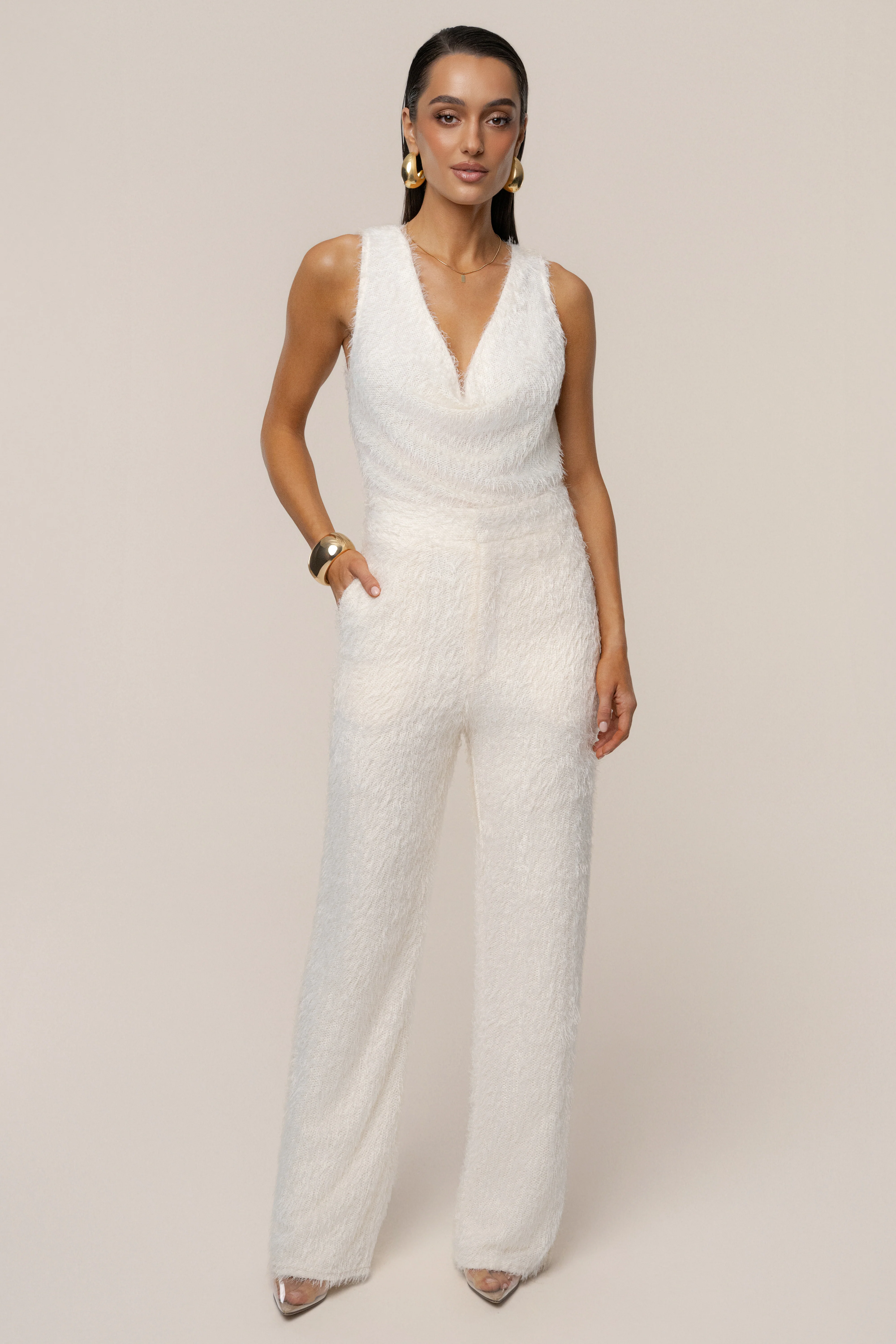 Cream Soft Talk Knit Top - Image 11