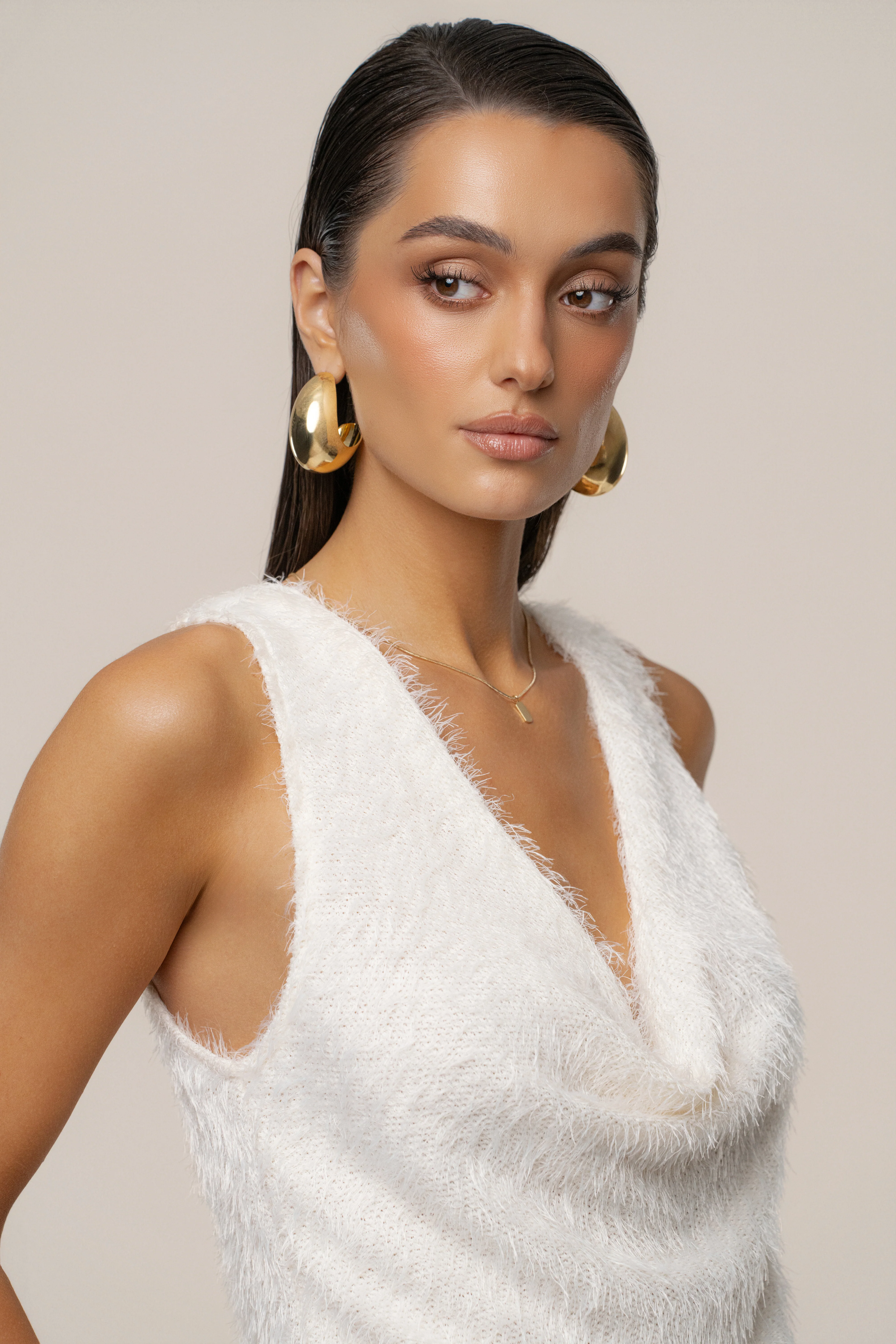 Cream Soft Talk Knit Top - Image 4