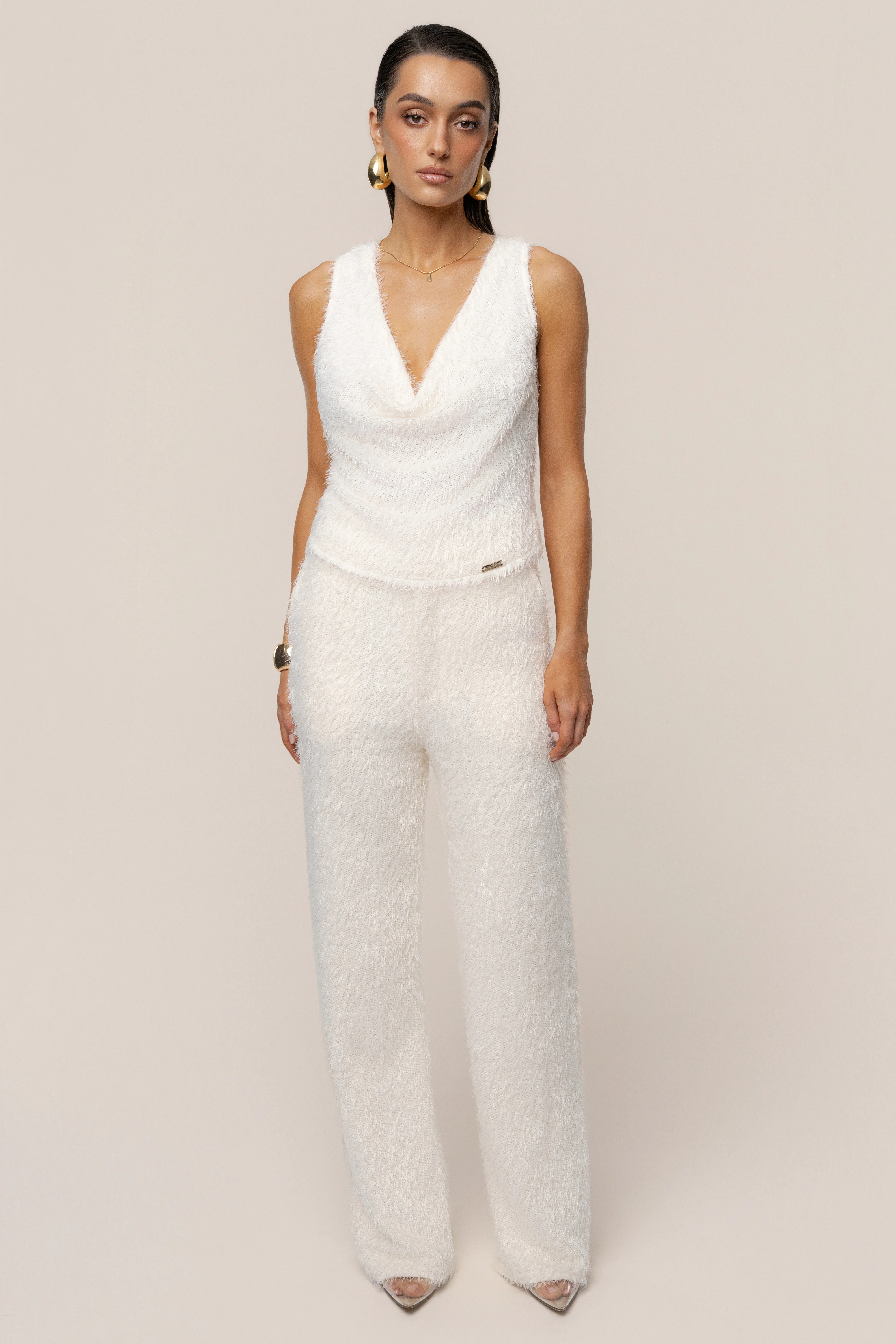 Cream Soft Talk Knit Top - Image 5