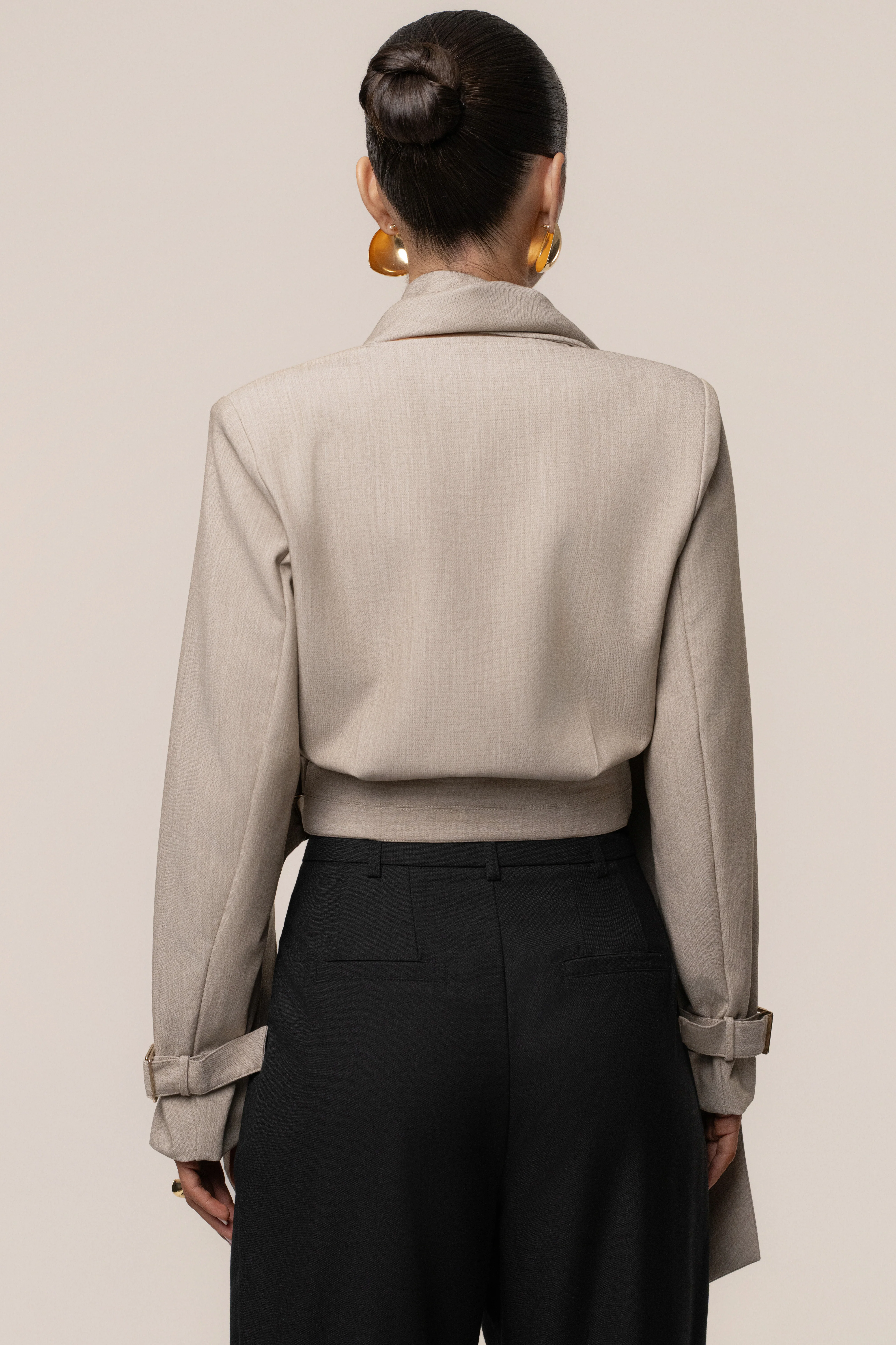 Stone Aligned Scarf Top - Image 10